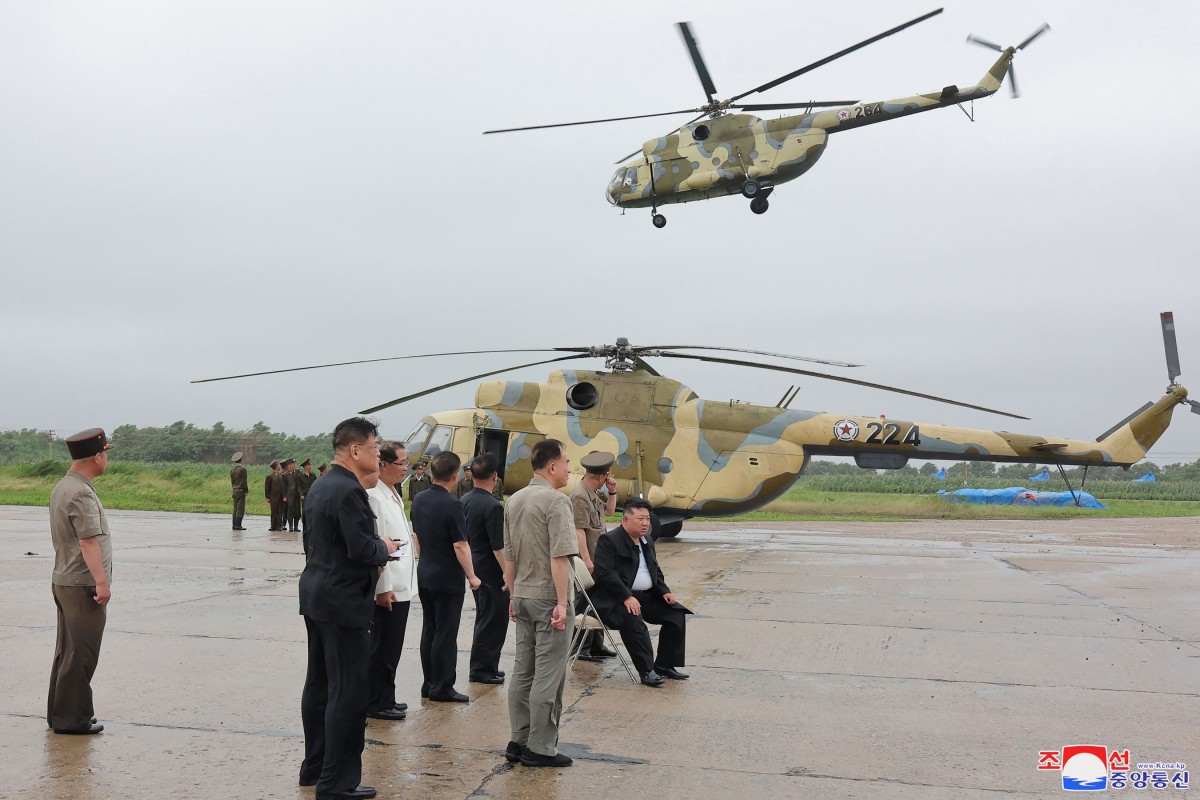 North Korea mobilises military helicopters for flood rescue