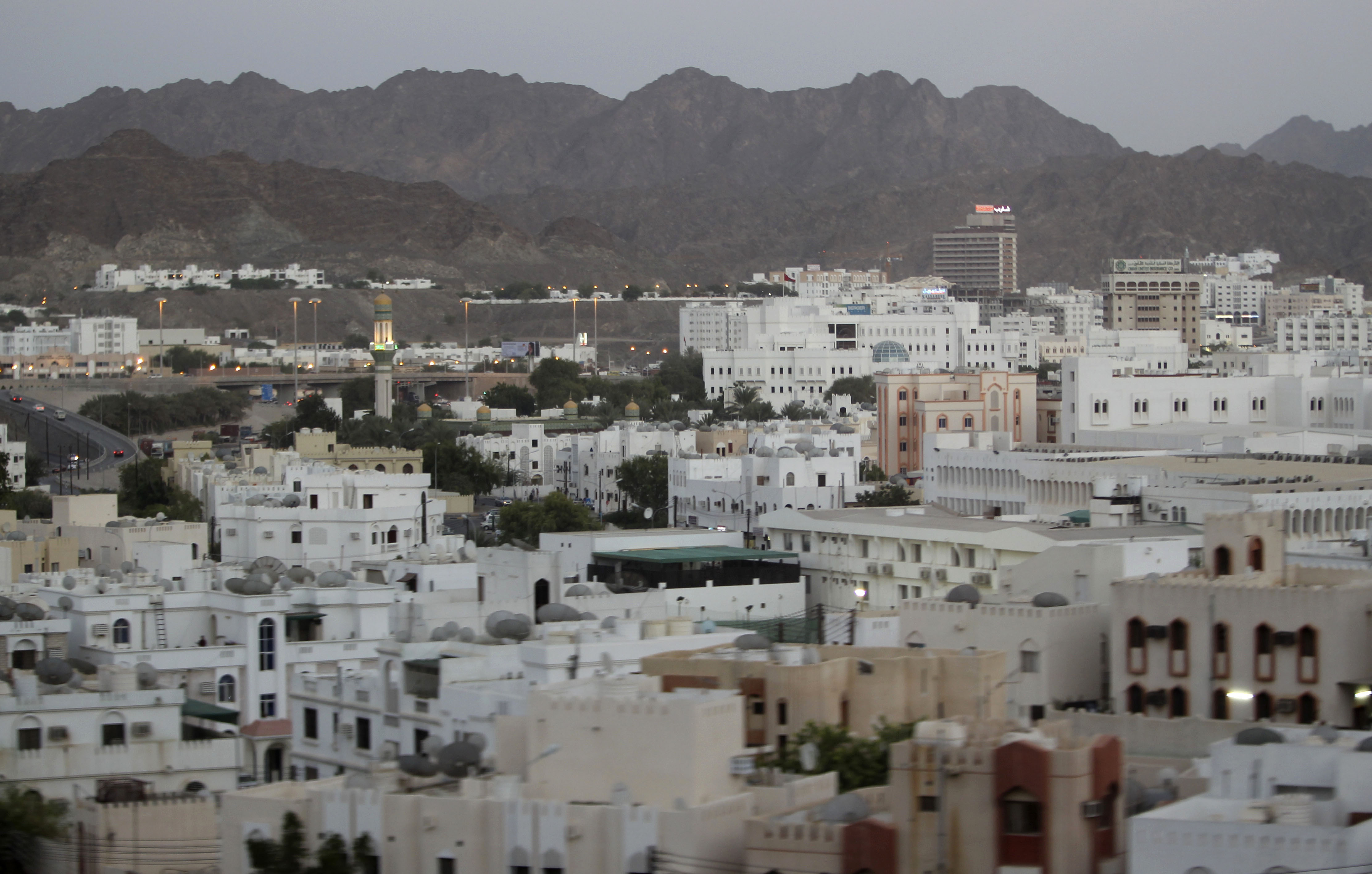 A general view of the city, in Muscat, Oman