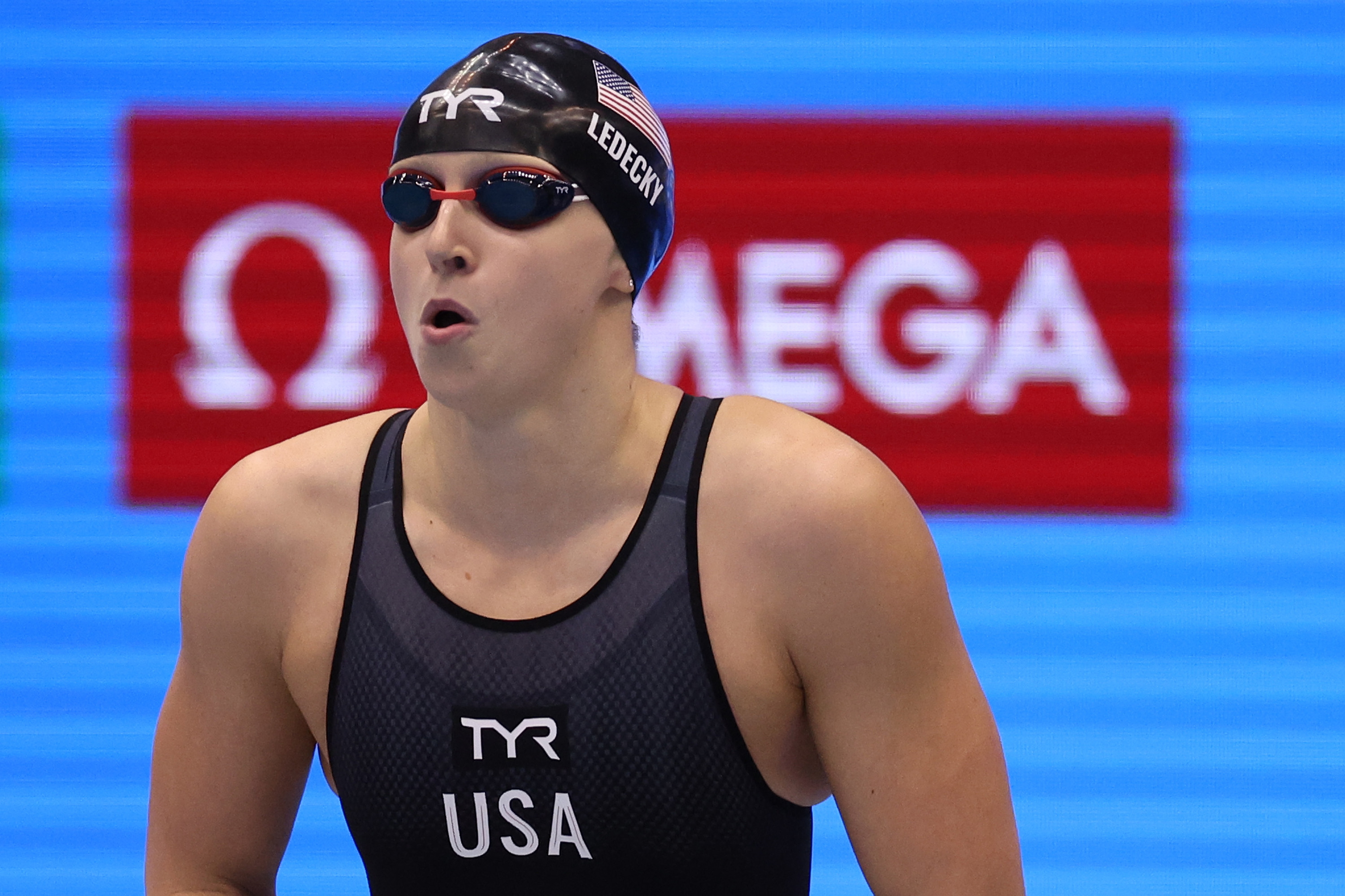 Swimmer before race.