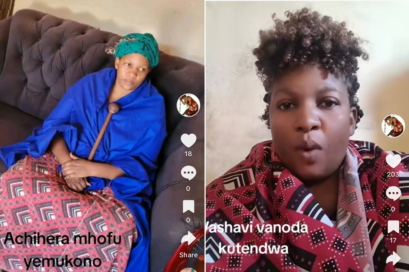 A Zimbabwean traditional healer