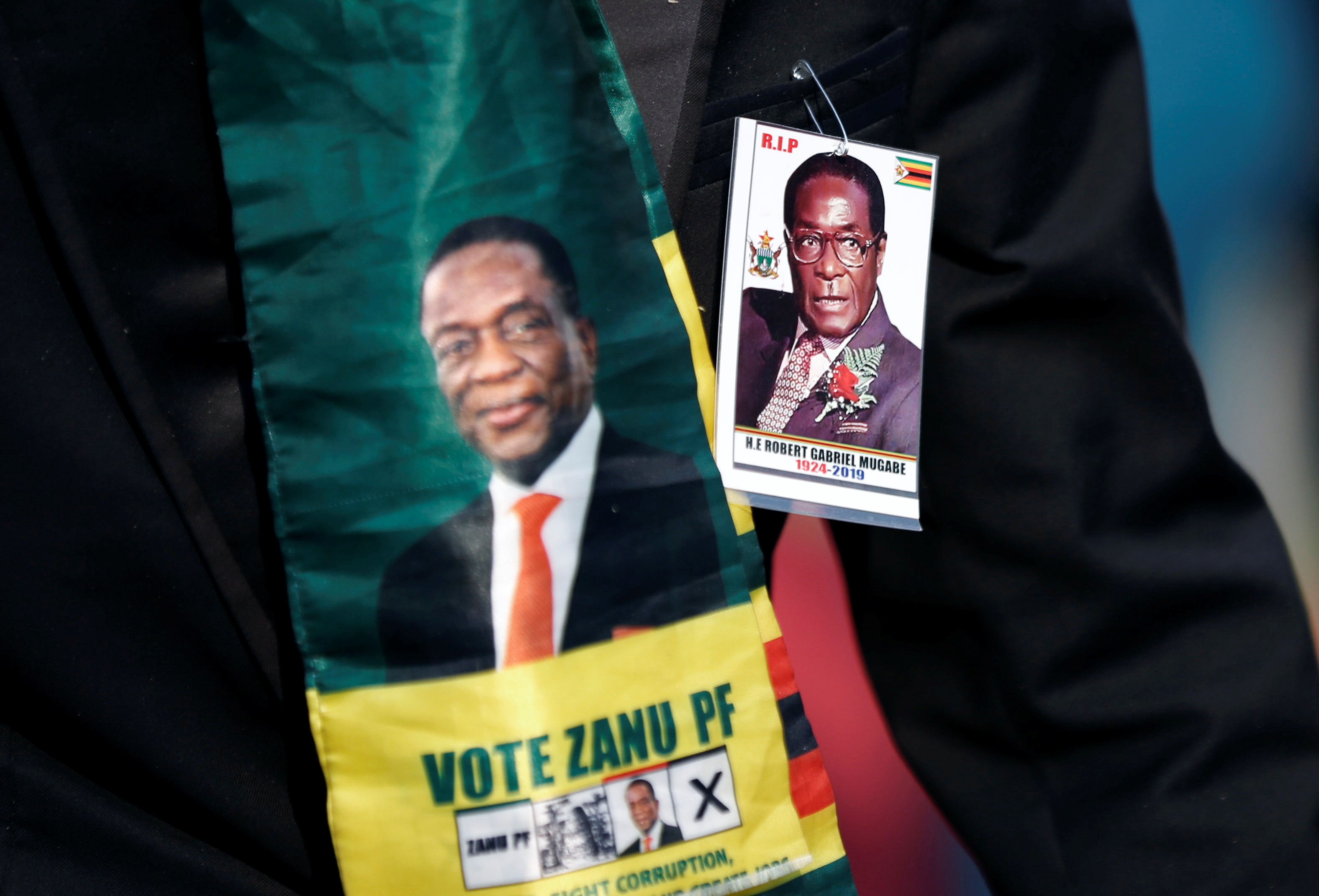 Robert Mugabe and Emmerson Mnangagwa