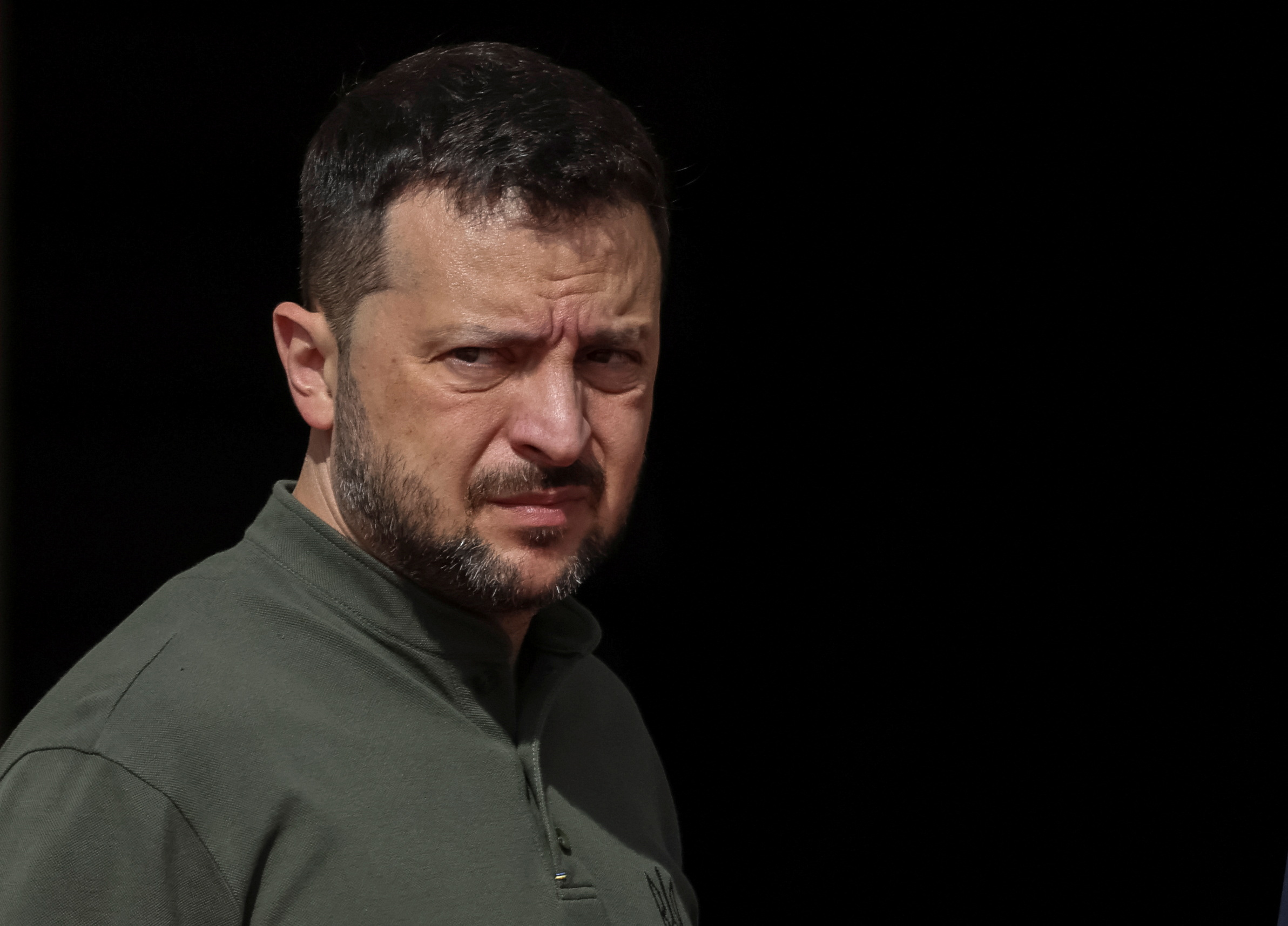 Ukraine's President Volodymyr Zelenskiy waits to meet with India's Prime Minister Narendra Modi, amid Russia's attack on Ukraine, in Kyiv, Ukraine August 23, 2024. REUTERS/Gleb Garanich