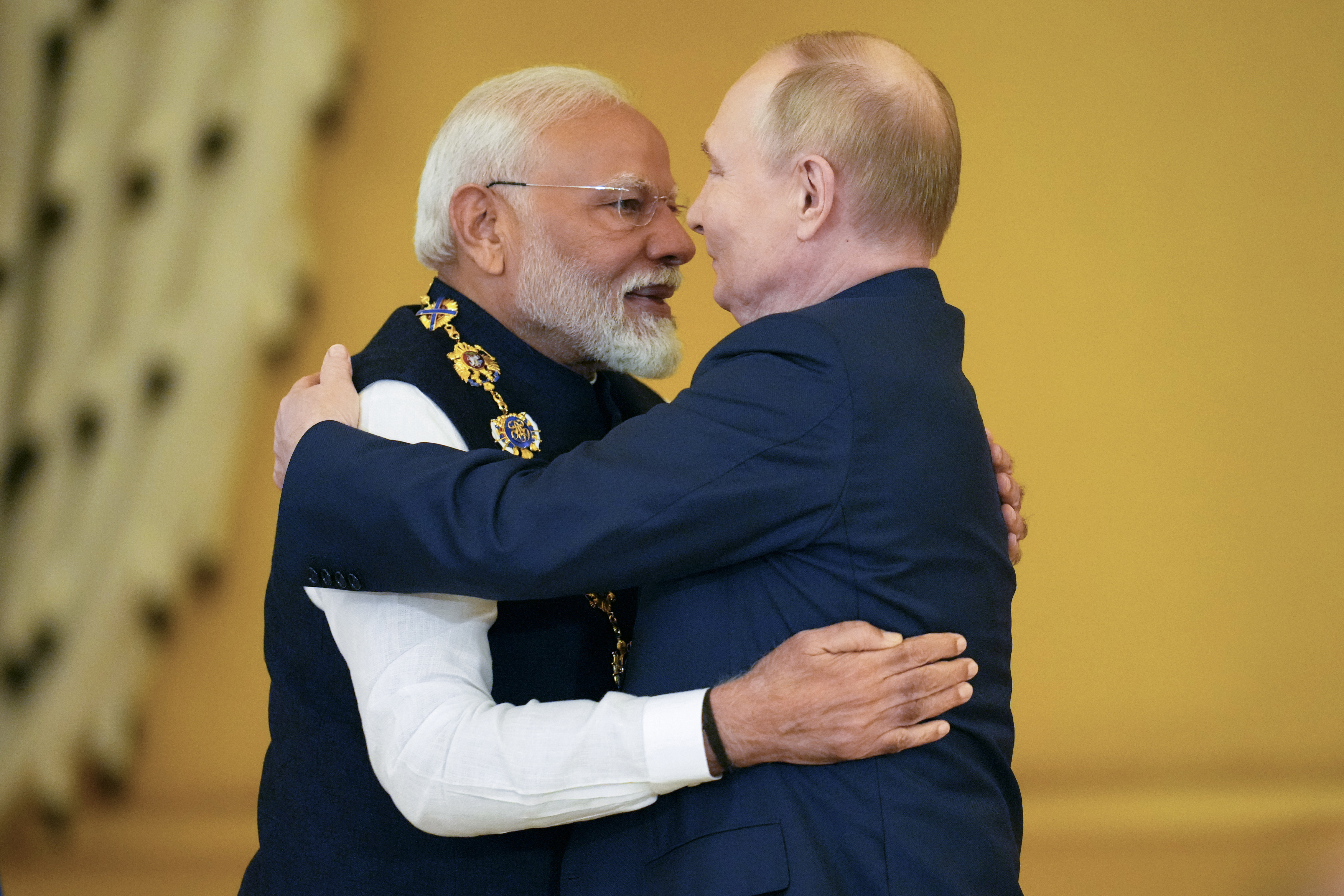 Narendra Modi and Vladimir Putin