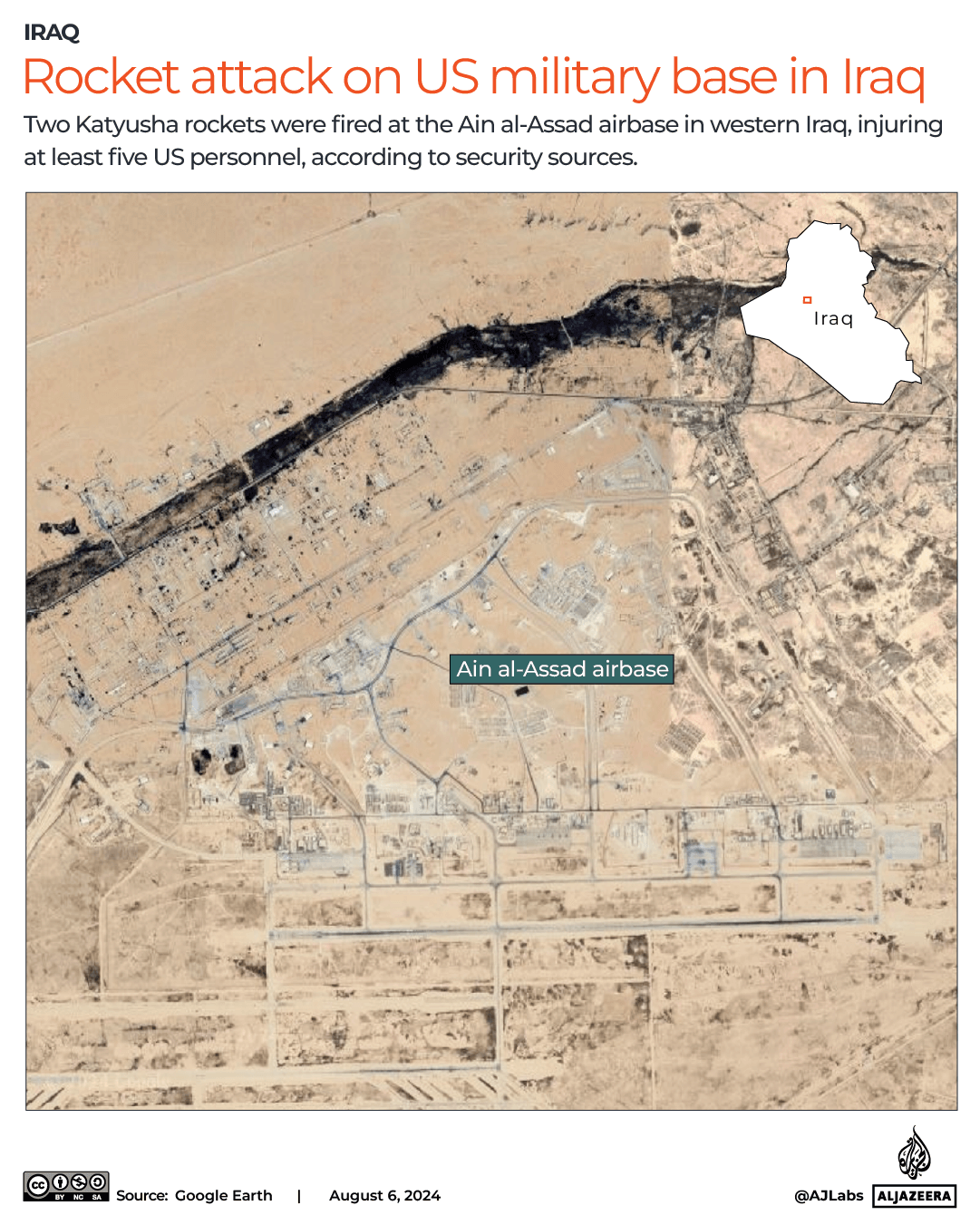 INTERACTIVE-Rocket attack on US military base in Iraq -AUG6-2024 -1722937586
