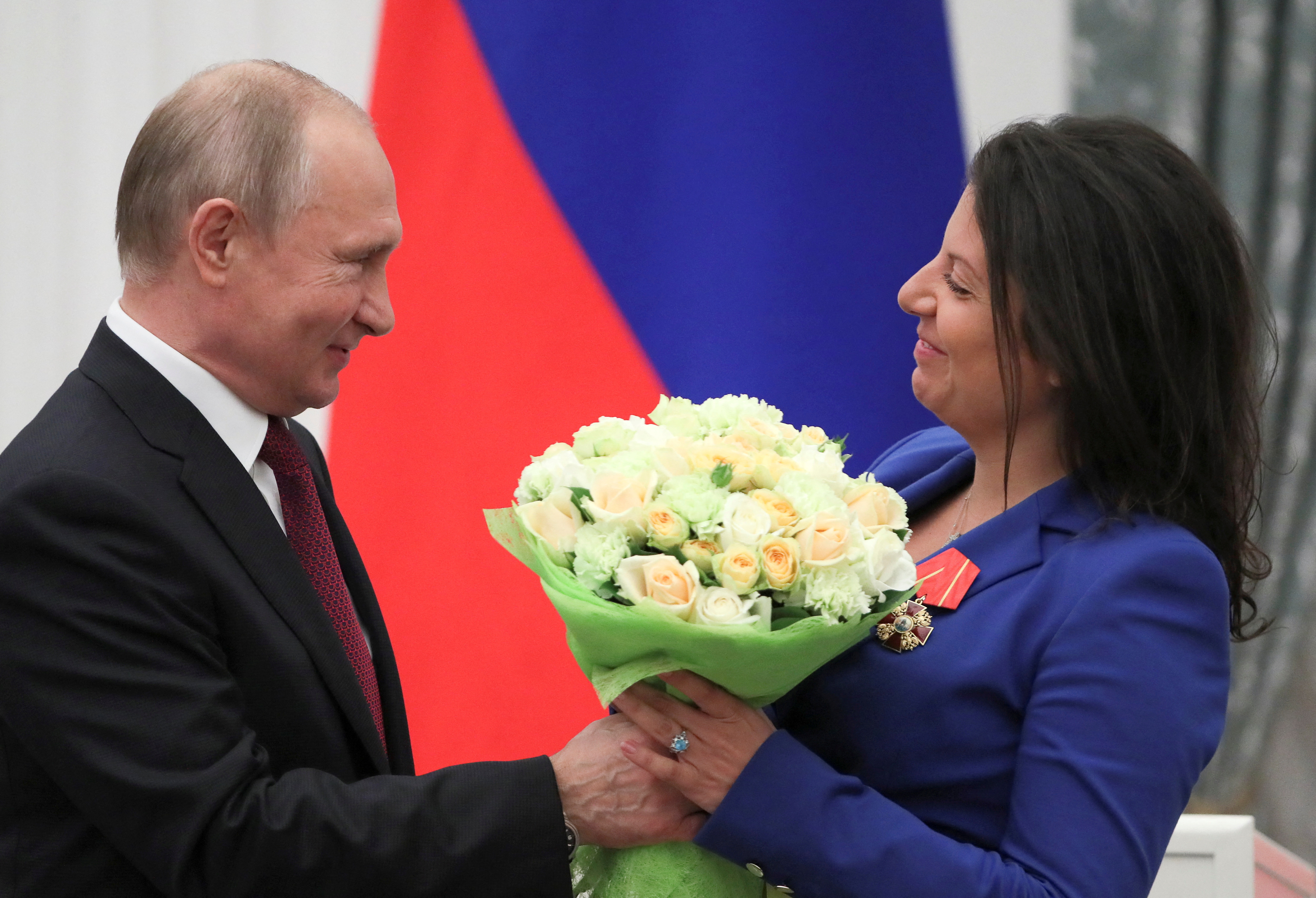 Vladimir Putin and RT's Margarita Simonyan