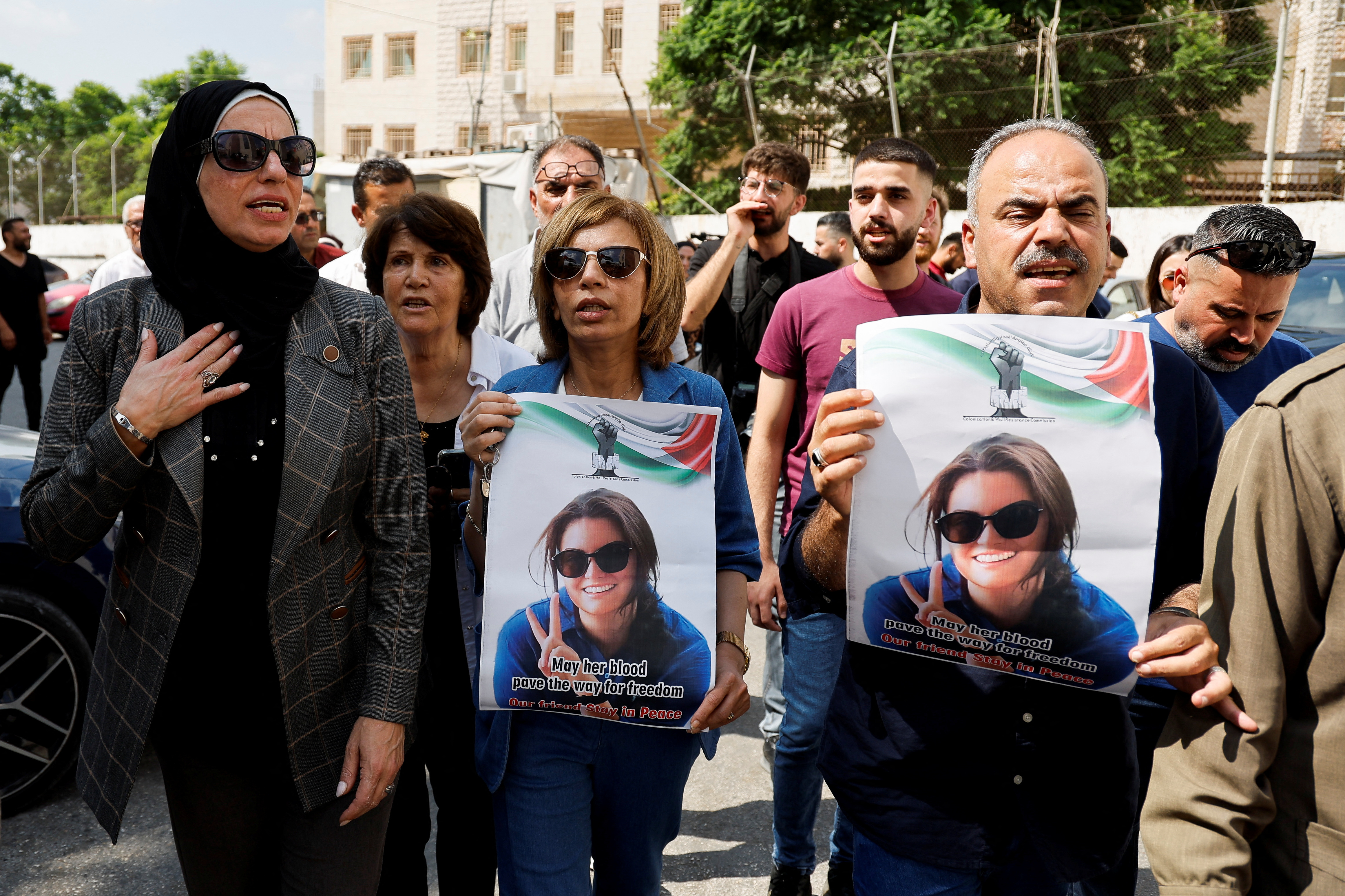 Palestinians march to honour Turkish-American activist Aysenur Ezgi Eygi who was shot dead by Israeli forces, in Nablus, in the Israeli- occupied West Bank, September 8, 2024. [Raneen Sawafta/Reuters]