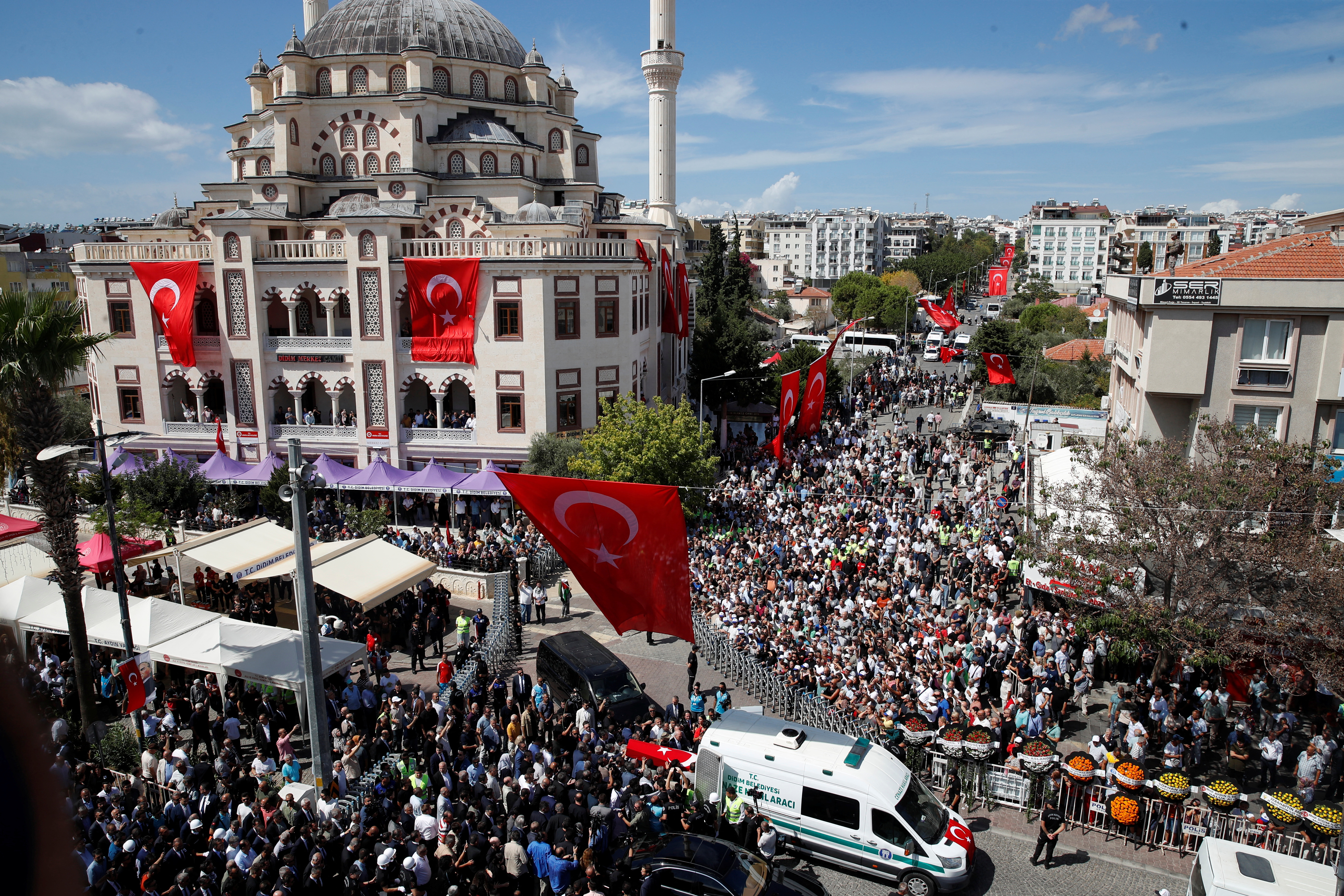 Funeral of Aysenur Ezgi Eygi in Turkey