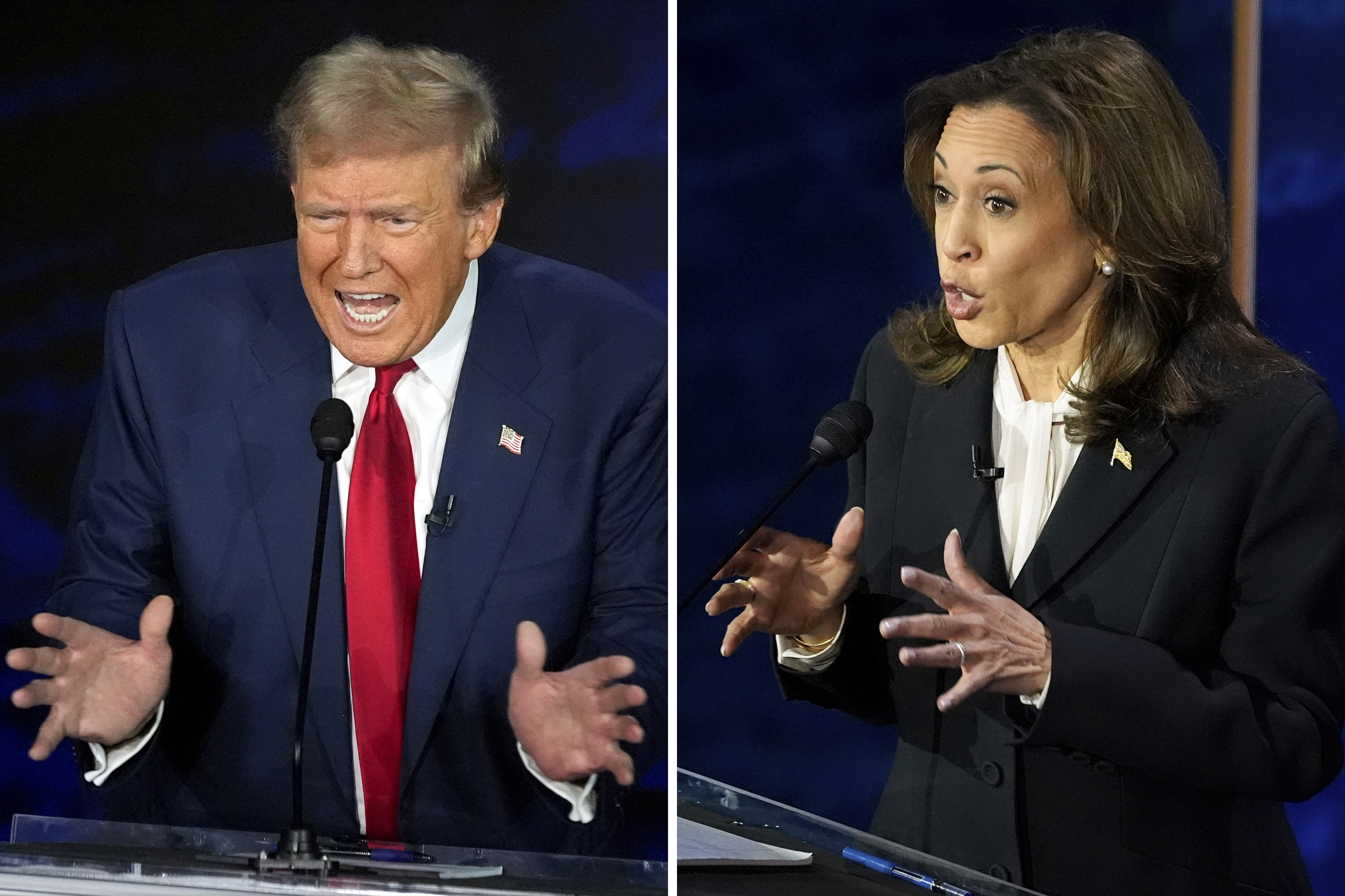 Kamala Harris and Donald Trump