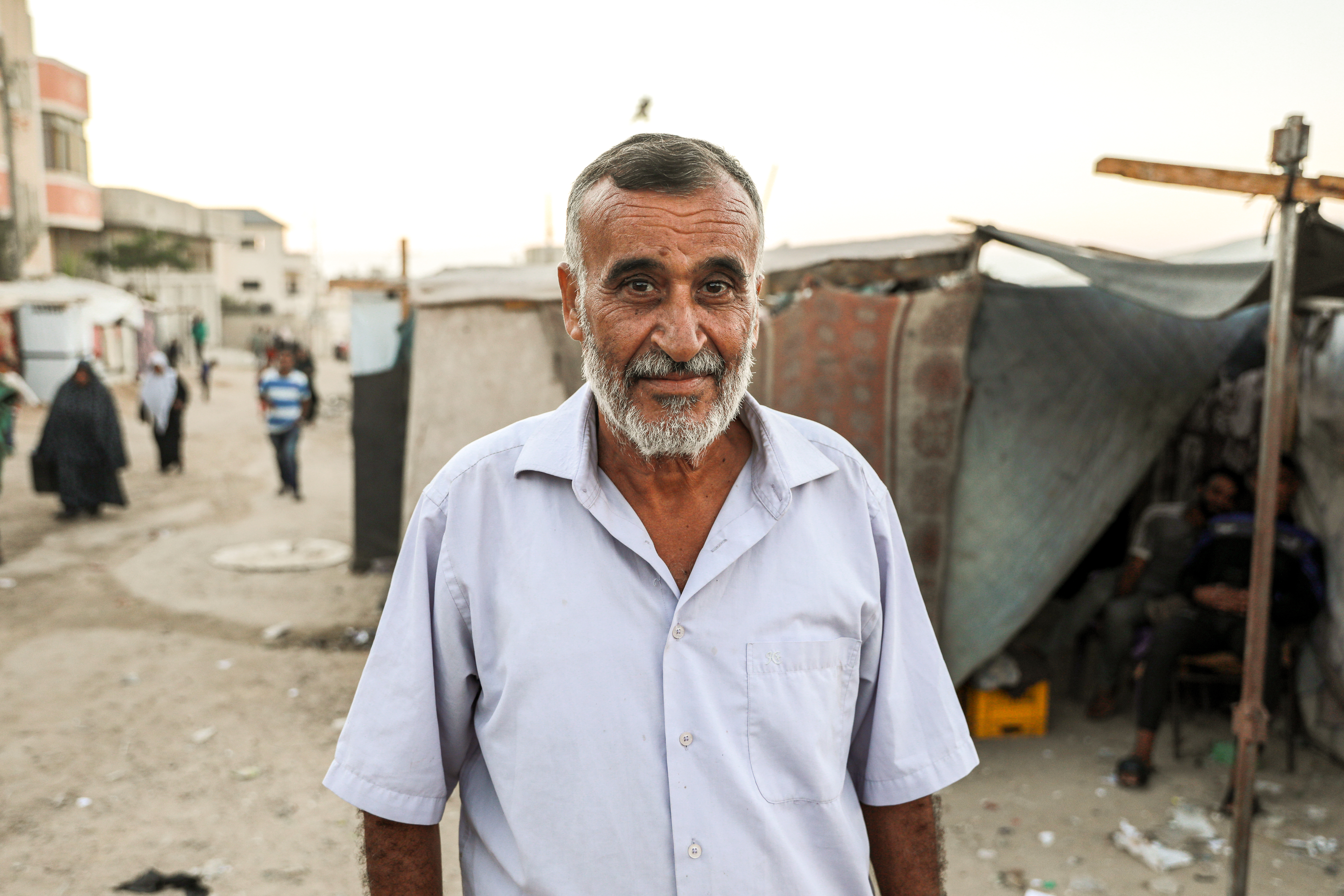 Salah Al Shanat, from Beit Lahiya but displaced several times until he ended up in Deir el-Balah, spoke from a displacement camp as Israel's war on the civilians of Gaza continues