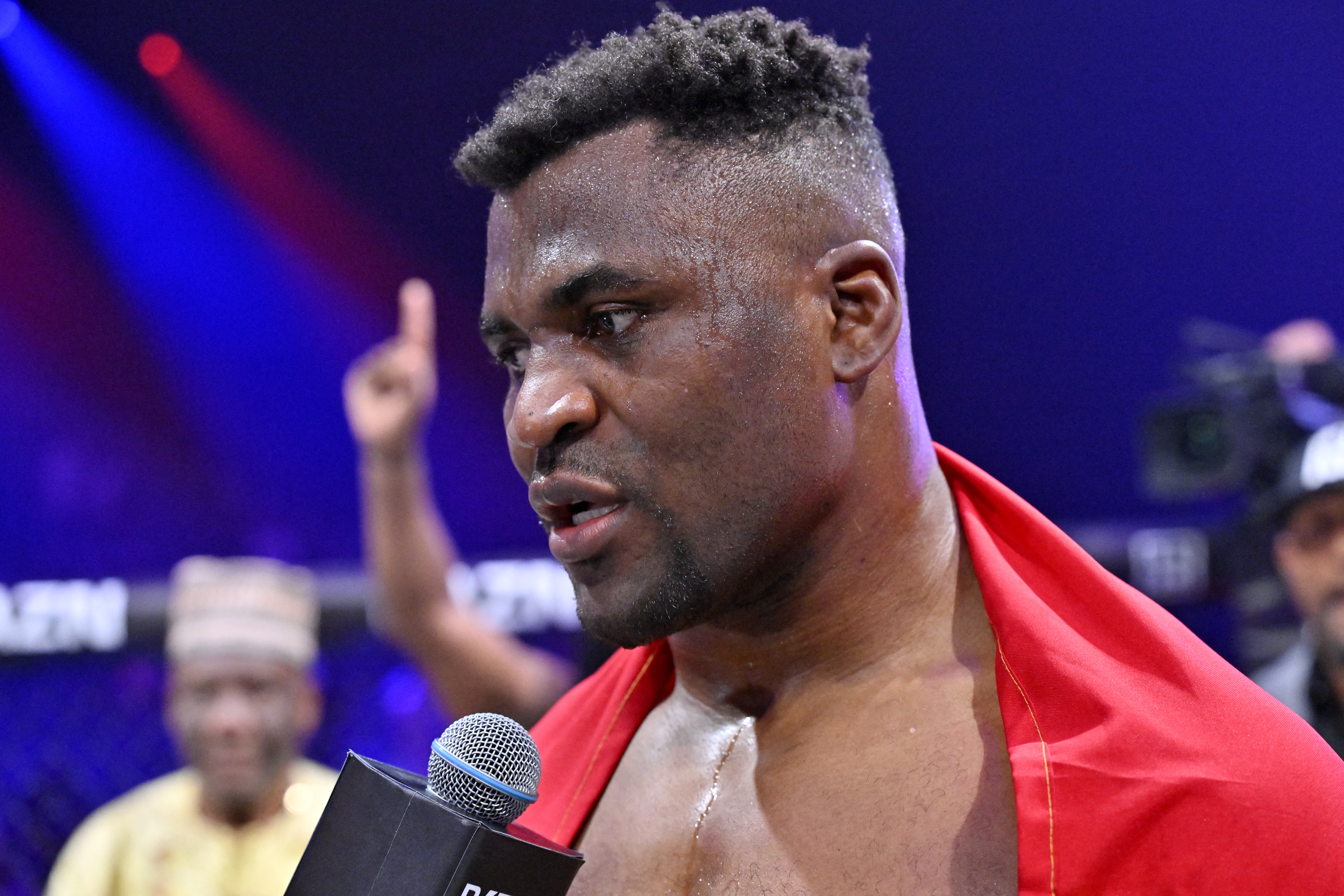 Heavyweight Francis Ngannou knocks out Renan Ferreira in MMA return