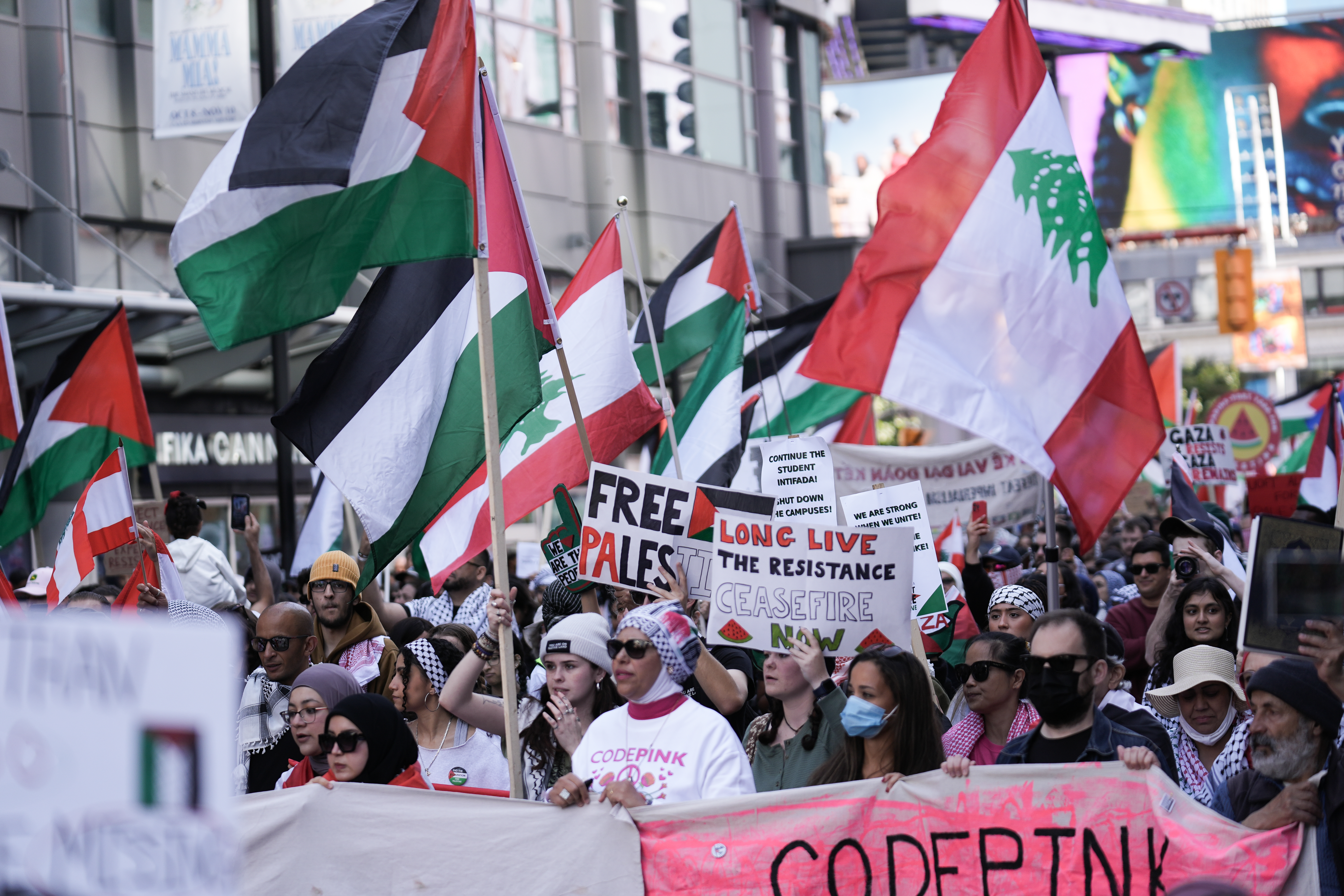 Thousands march worldwide for Gaza and Lebanon