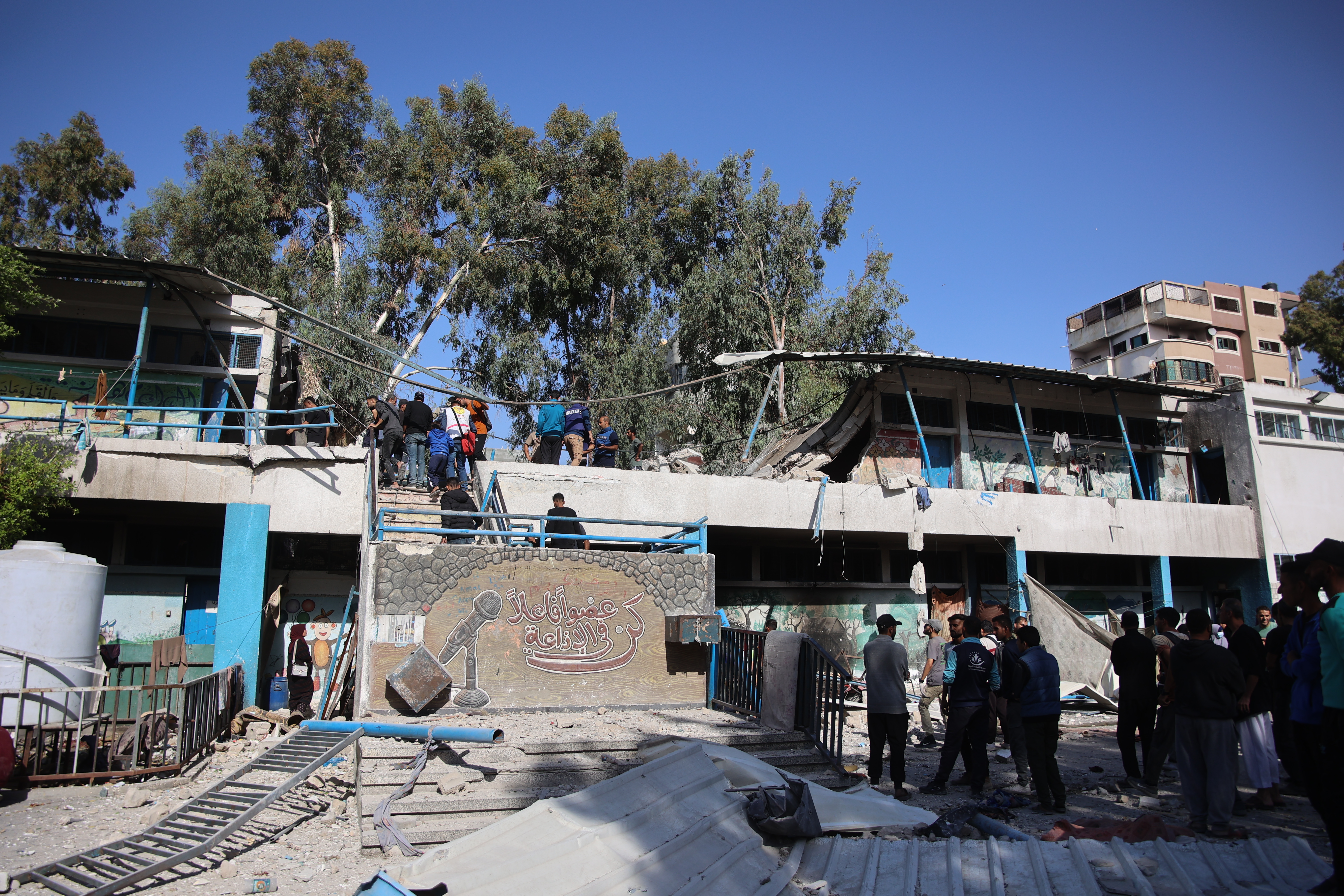 Israeli airstrike on UN-run school in Gaza City