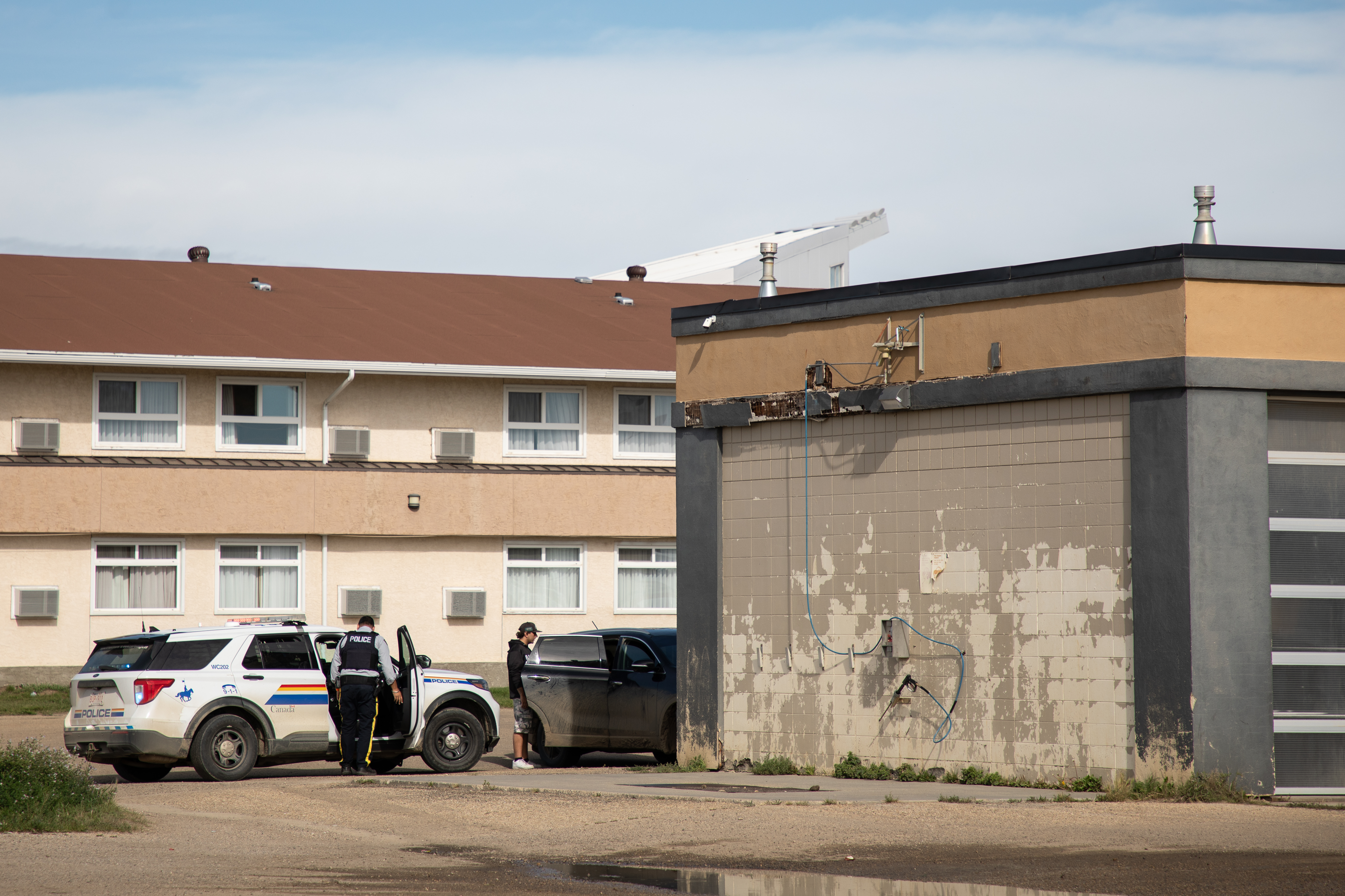 Police arrest an Indigenous person after pulling them over