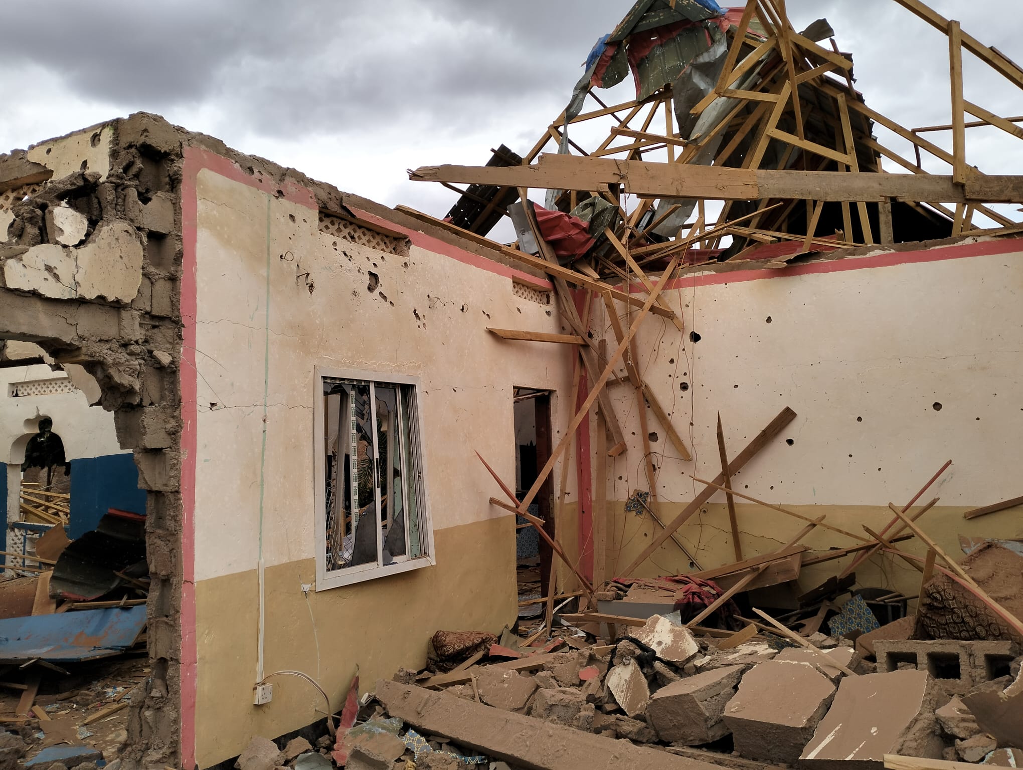 Aftermath of an airstrike