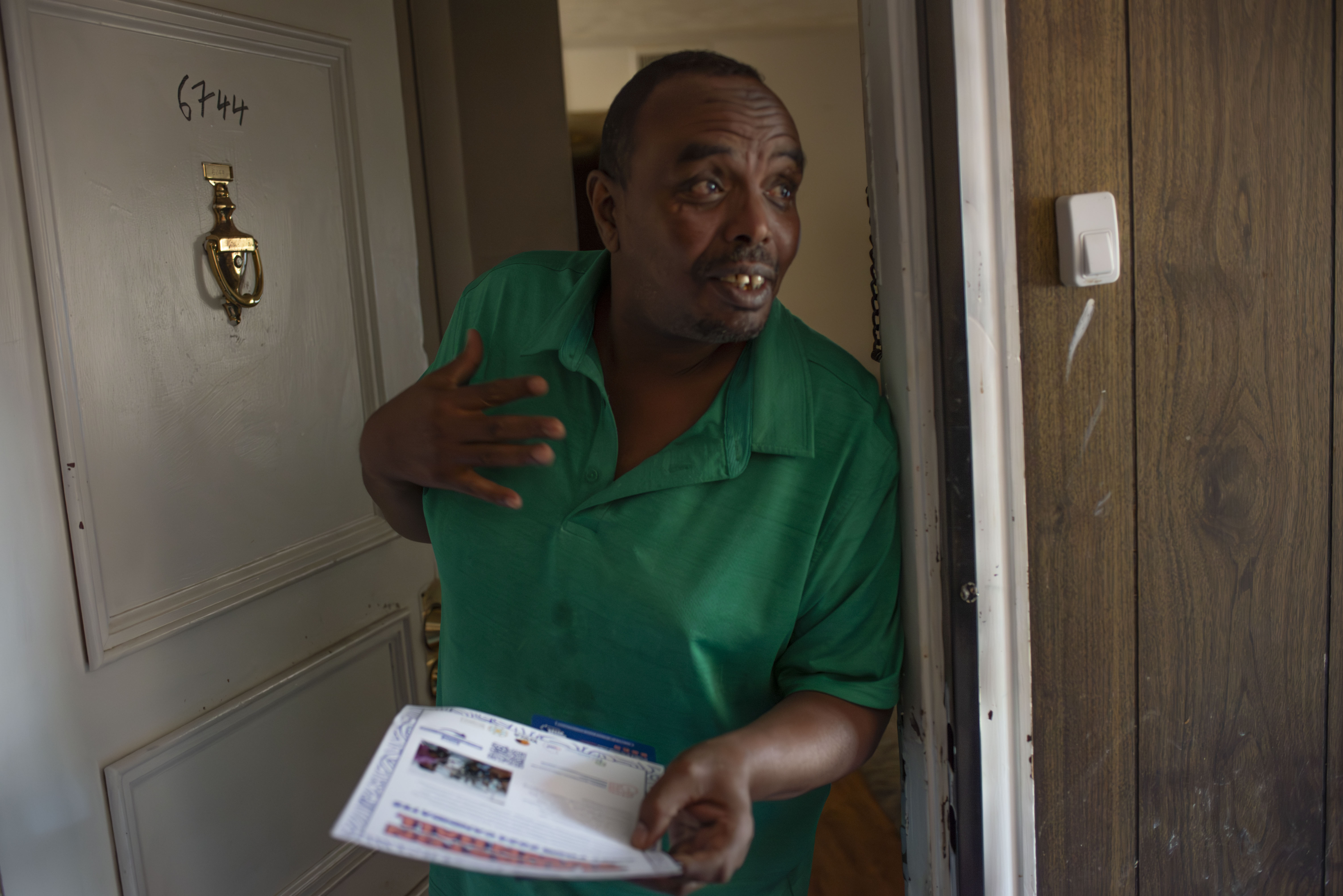 Voter Warsammeh Bured is seen in Clarkston, Georgia