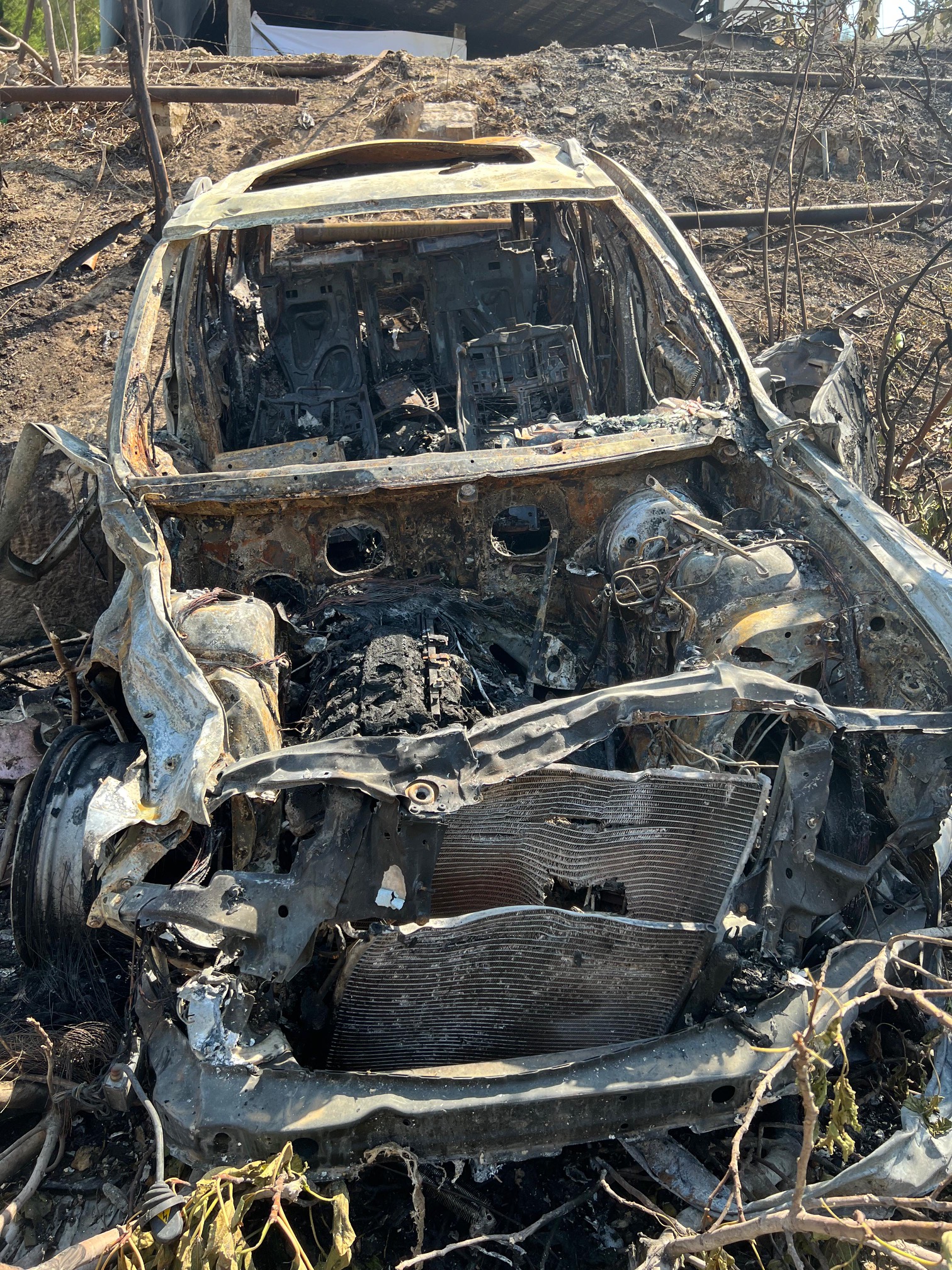 Another view of the targeted vehicle
