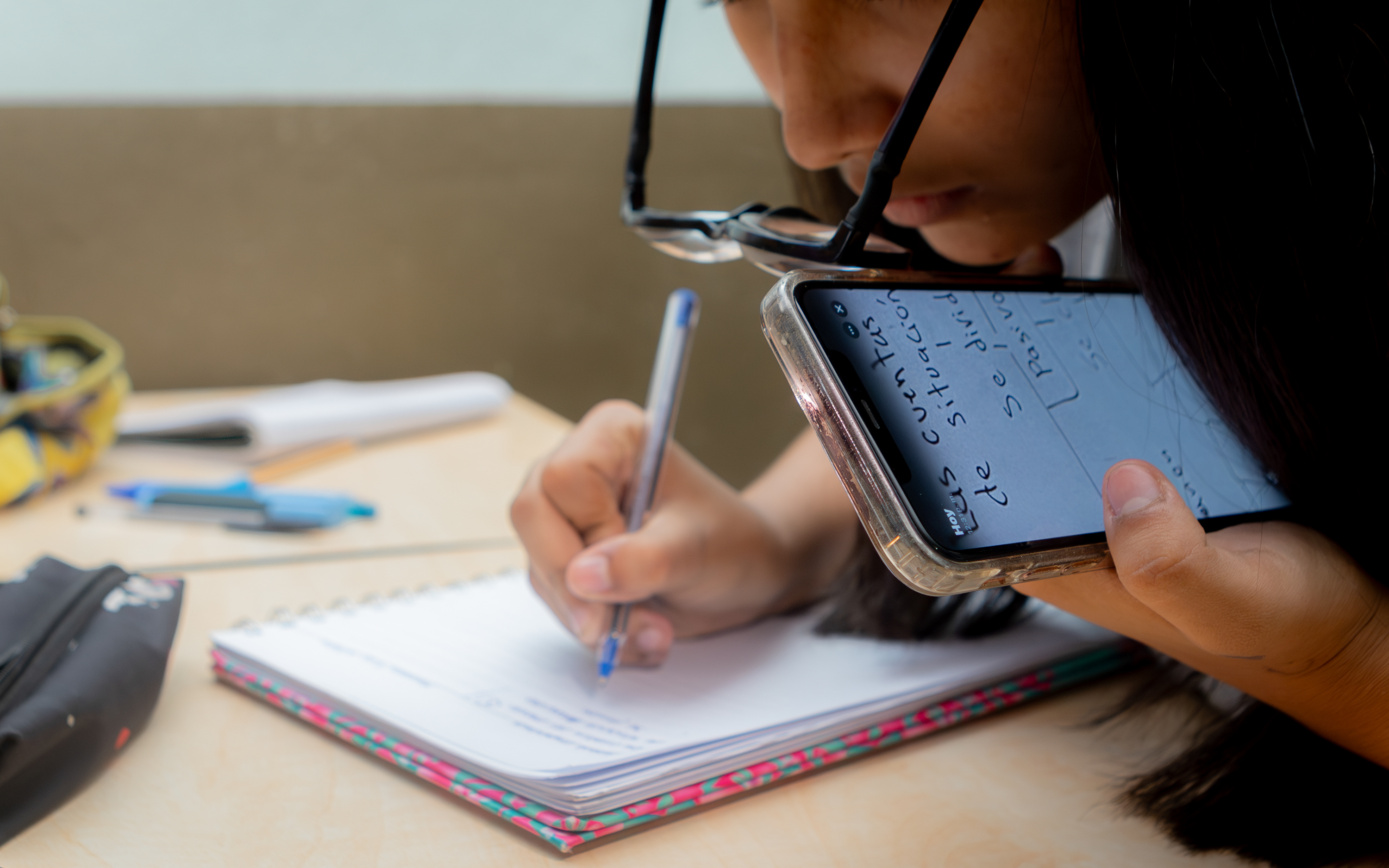 Camila has found solutions, not least through technology, such as screen readers and touch-screen devices to move around independently [Diego Francisco Sánchez Lázaro/Al Jazeera]