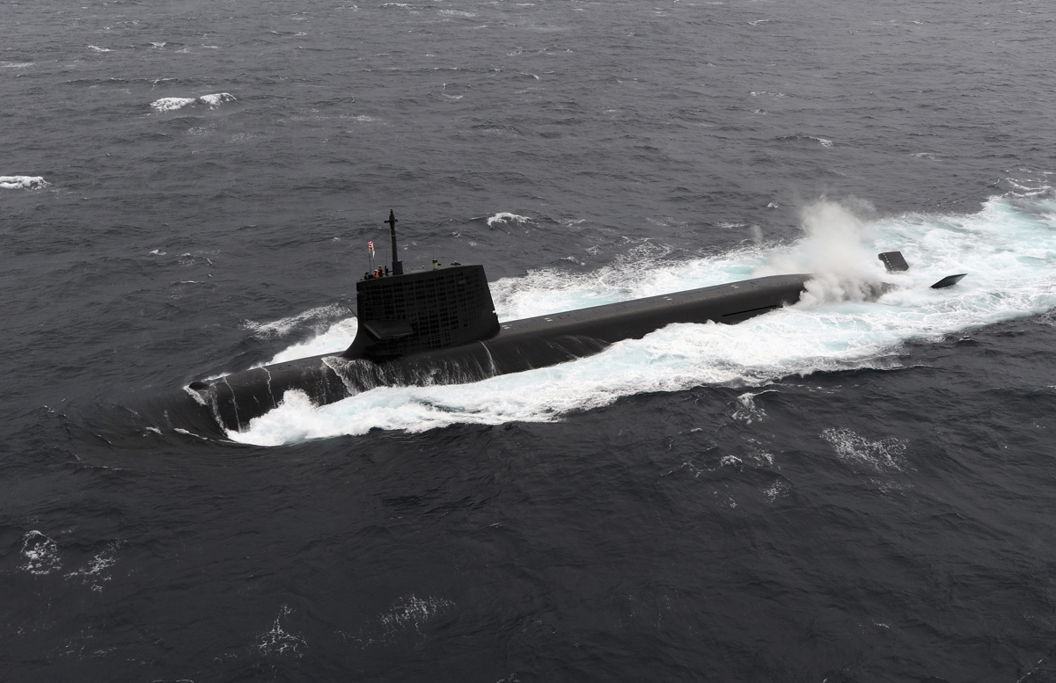 A Japan Maritime Self-Defense Forces diesel-electric submarine Soryu
