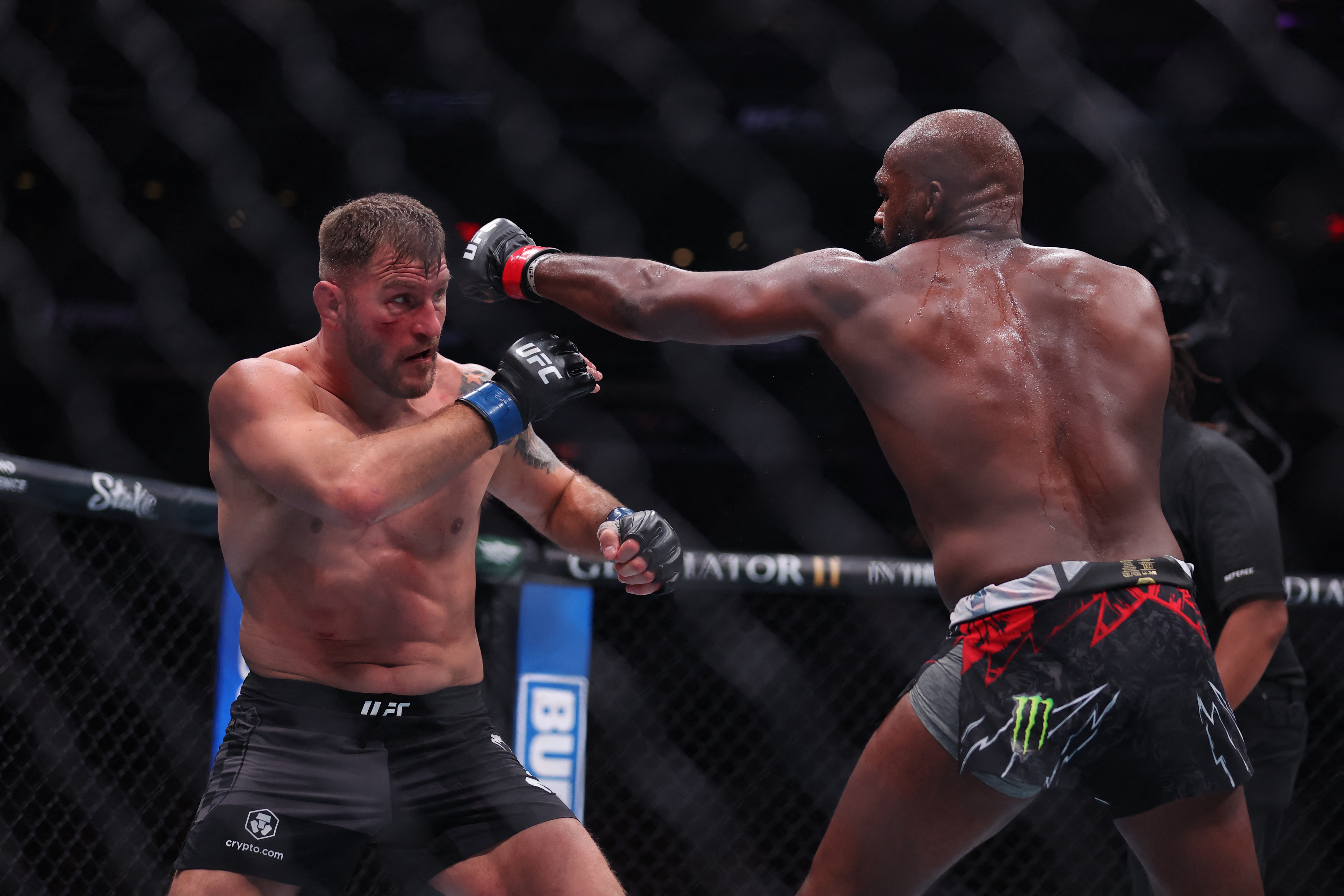 Jon Jones sends Stipe Miocic into retirement in front of Trump