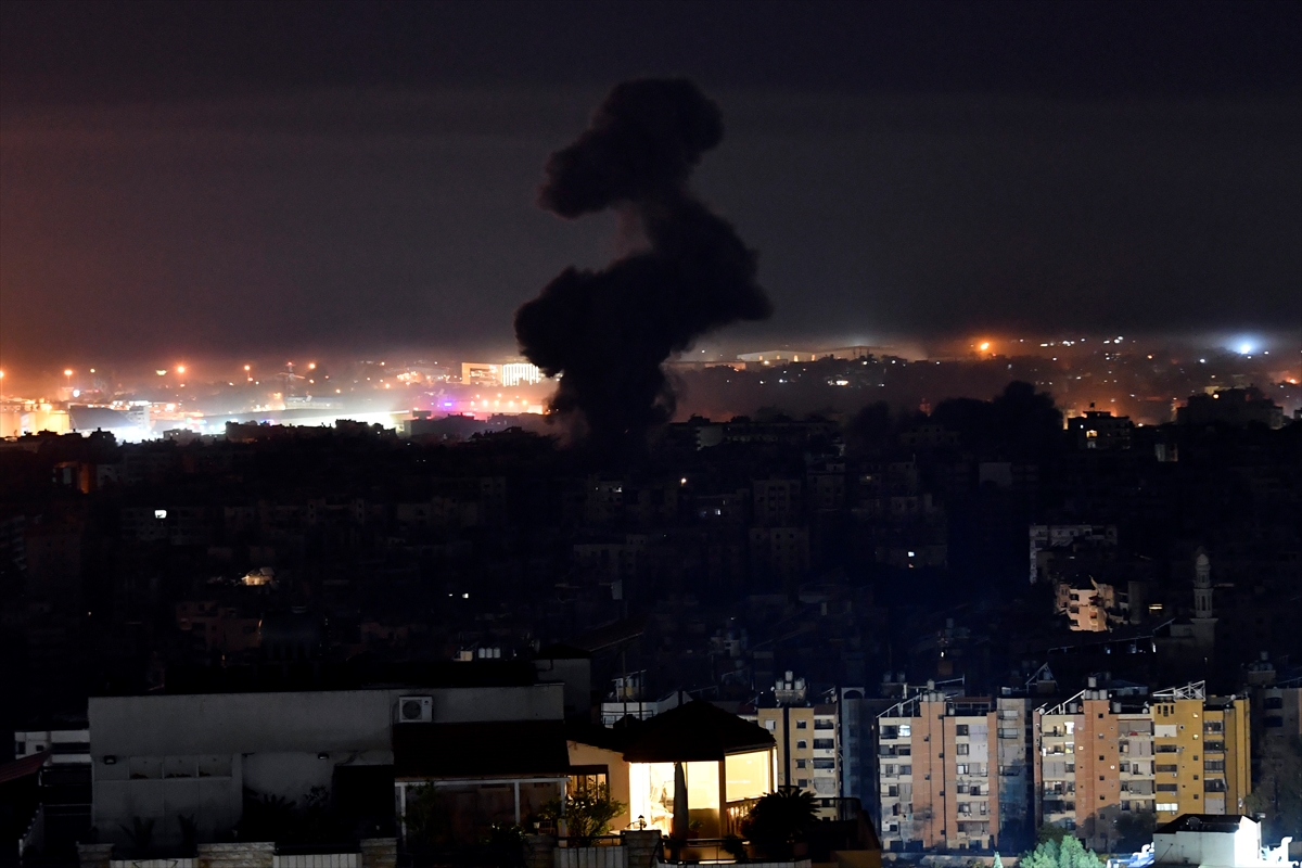 EIRUT, LEBANON - NOVEMBER 09: Smoke rises after Israeli airstrike in Dahieh region of Beirut, Lebanon on November 09, 2024. Photojournalist:Houssam Shbaro