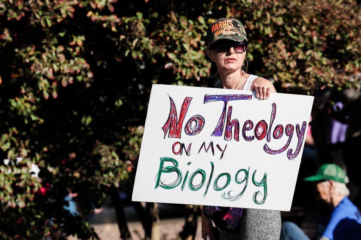 People participate in the National Women's March in Washington