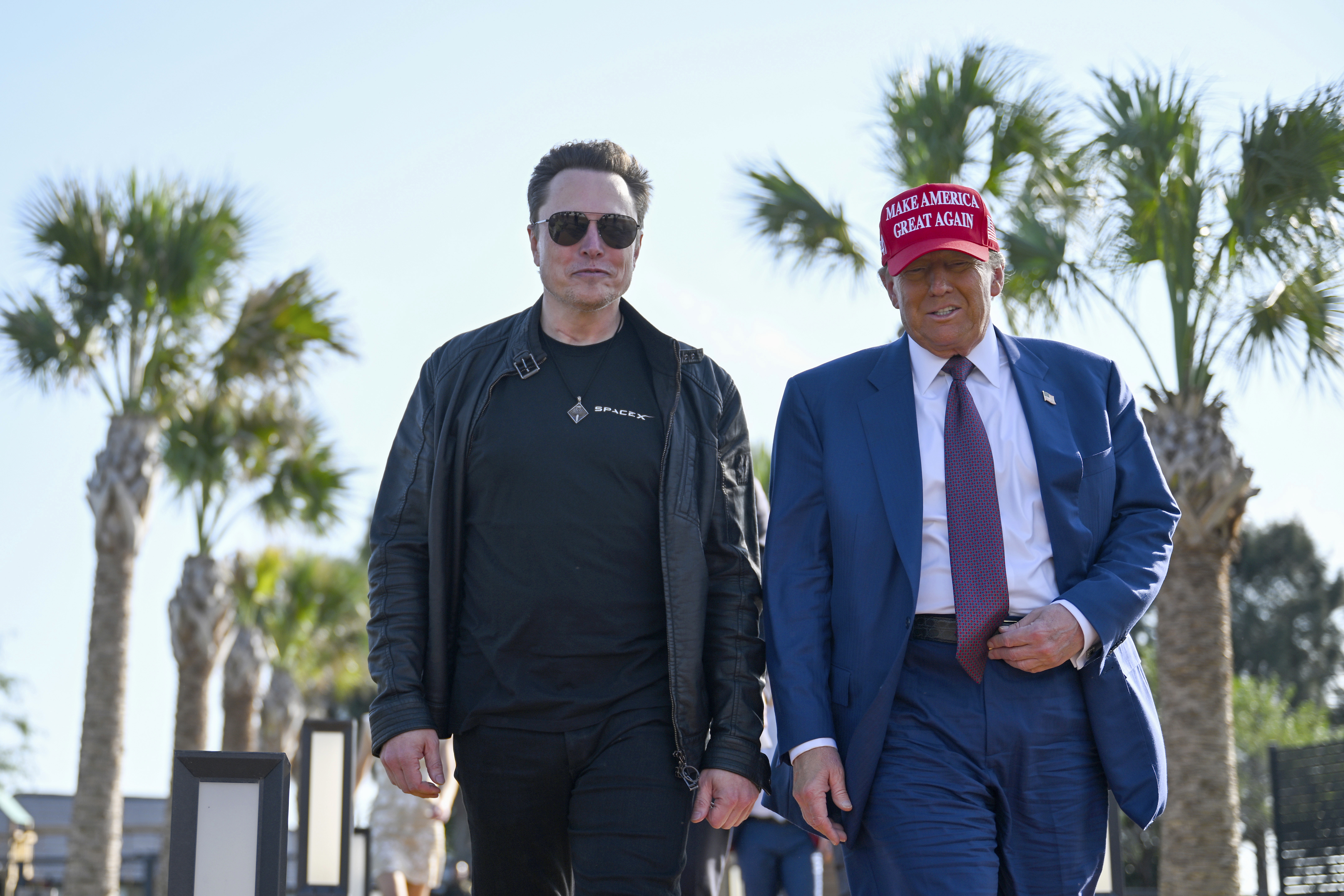 Trump and Musk at Starship launch