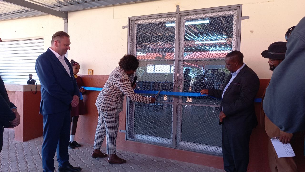 The inauguration of the Rosatom-funded school kitchen in Leonardville, Namibia [Justicia Shipena/Al Jazeera]