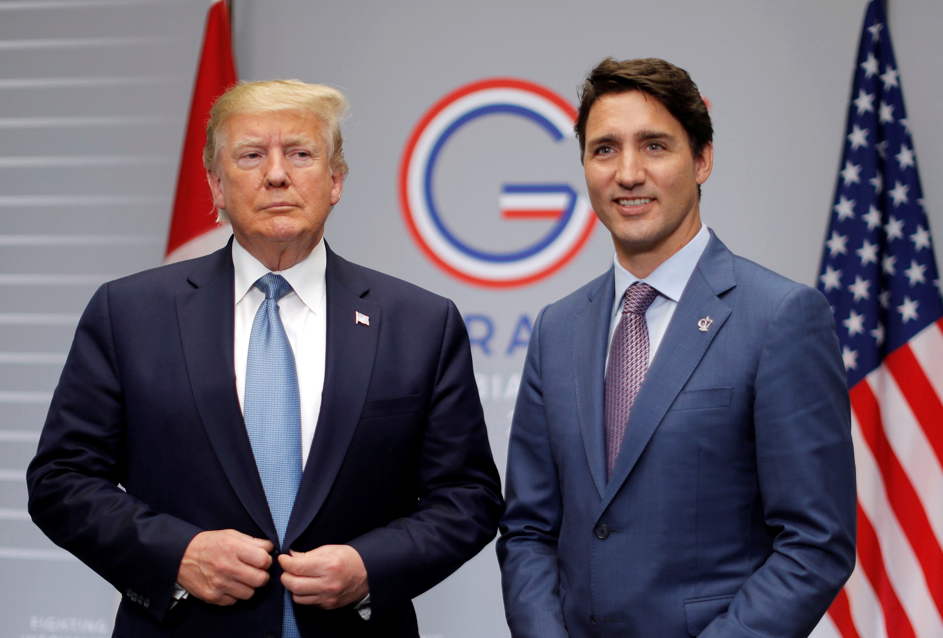 Donald Trump and Justin Trudeau