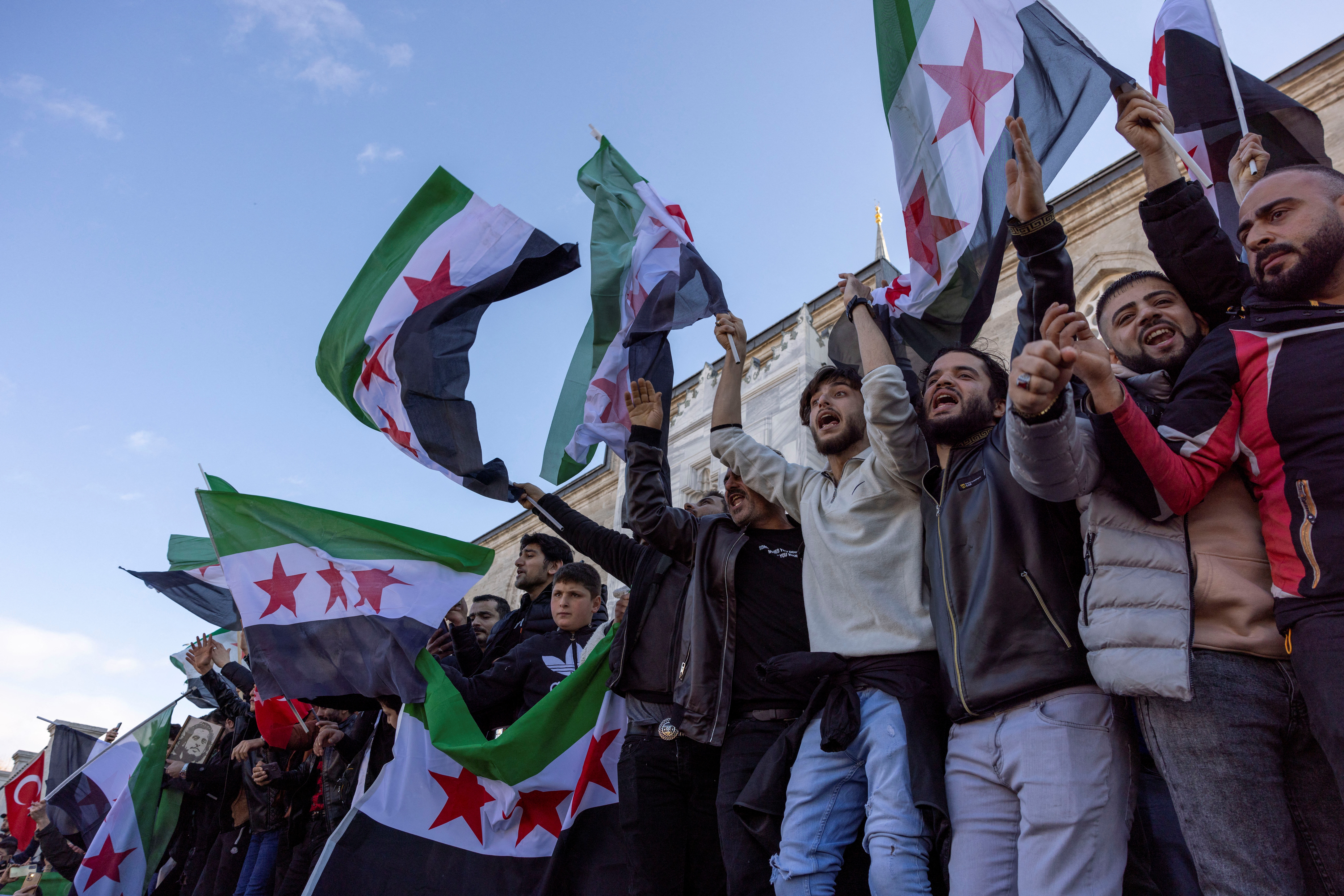 Syrian refugees around the world celebrate the fall of Bashar al-Assad