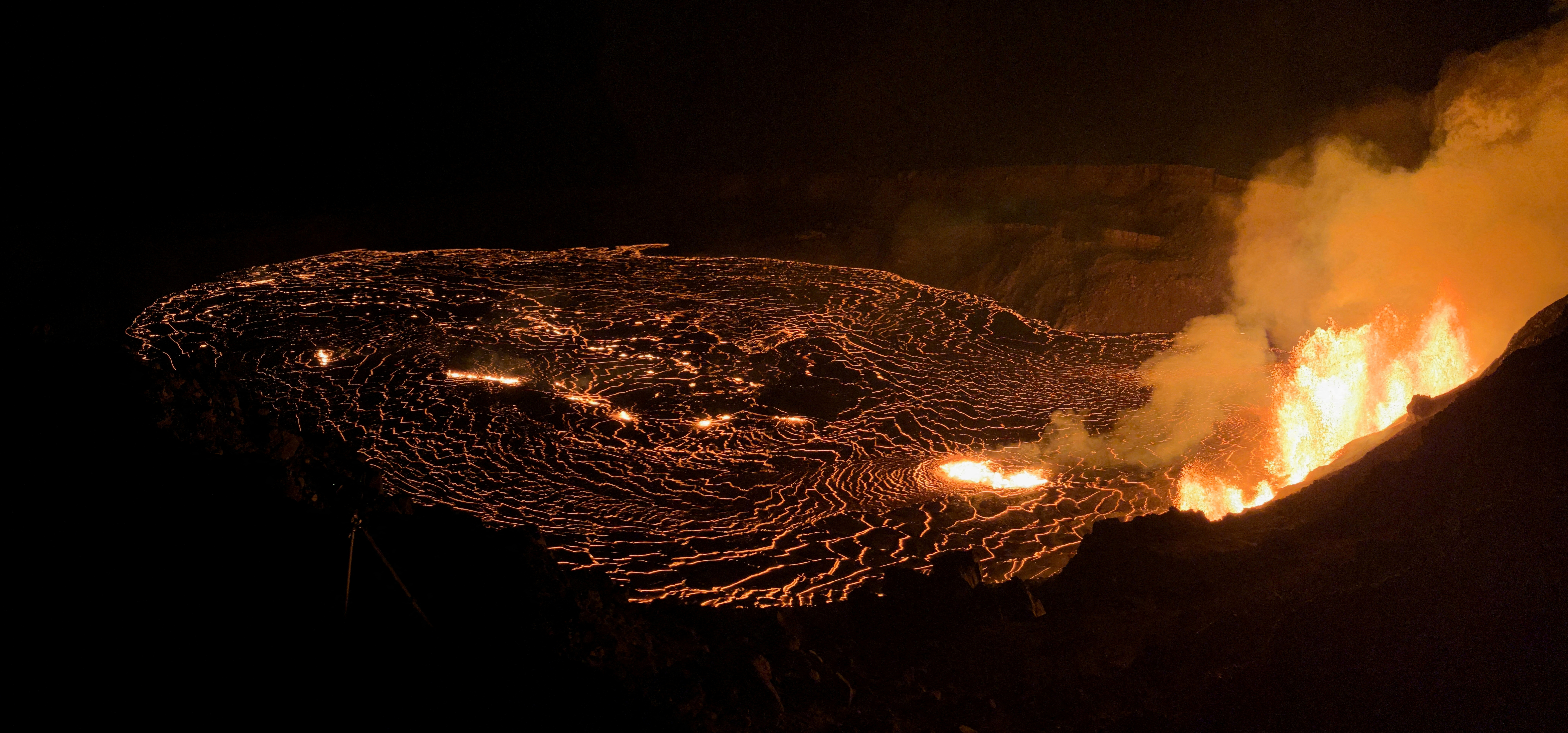 Lava erupts from the Kilauea volcano on Hawaii