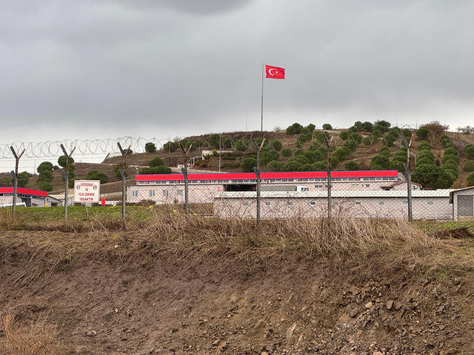 A view of the factory producing explosives in Karesi district of Balikesir, Turkiye