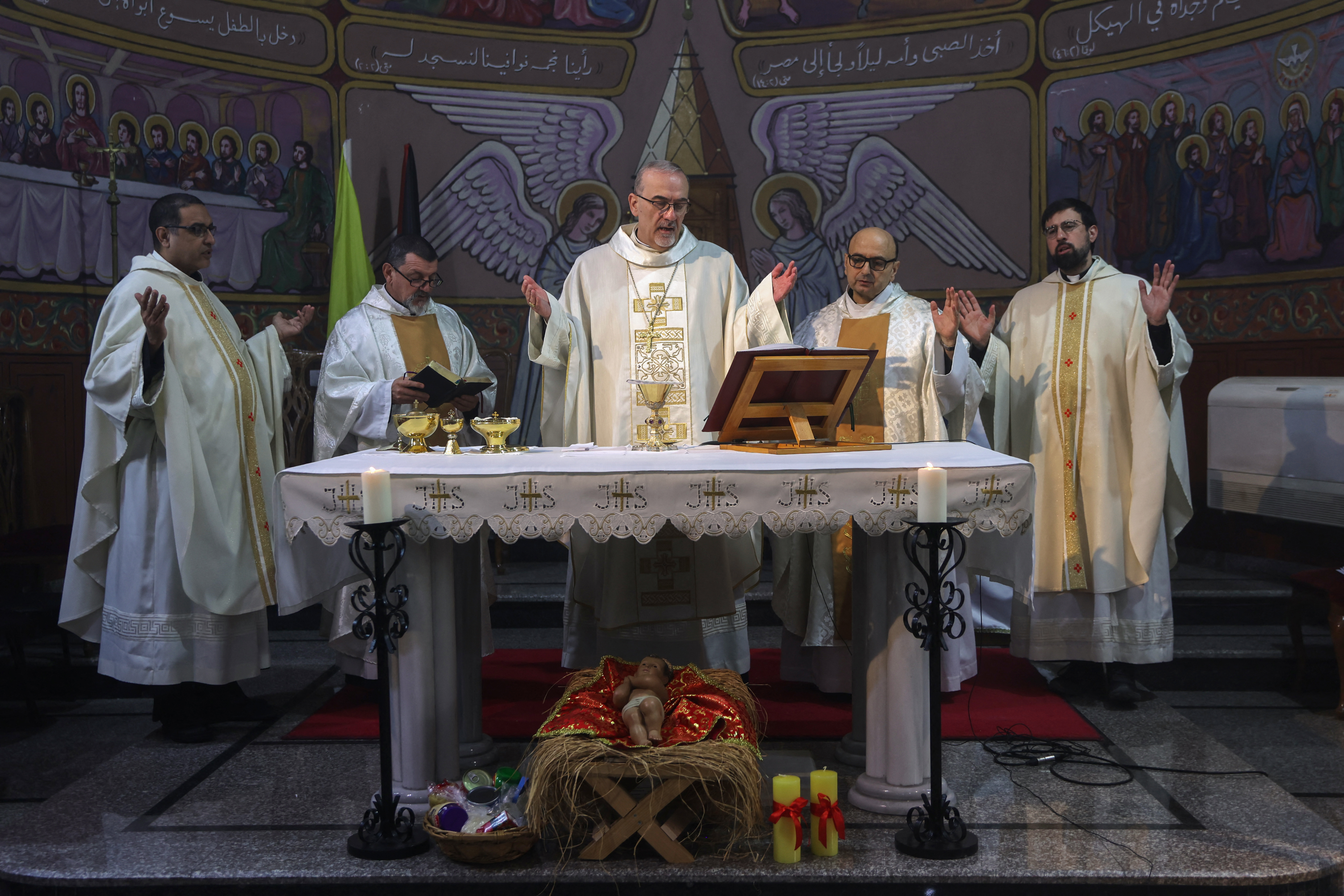 Vatican envoy celebrates Mass with Gaza's Christians