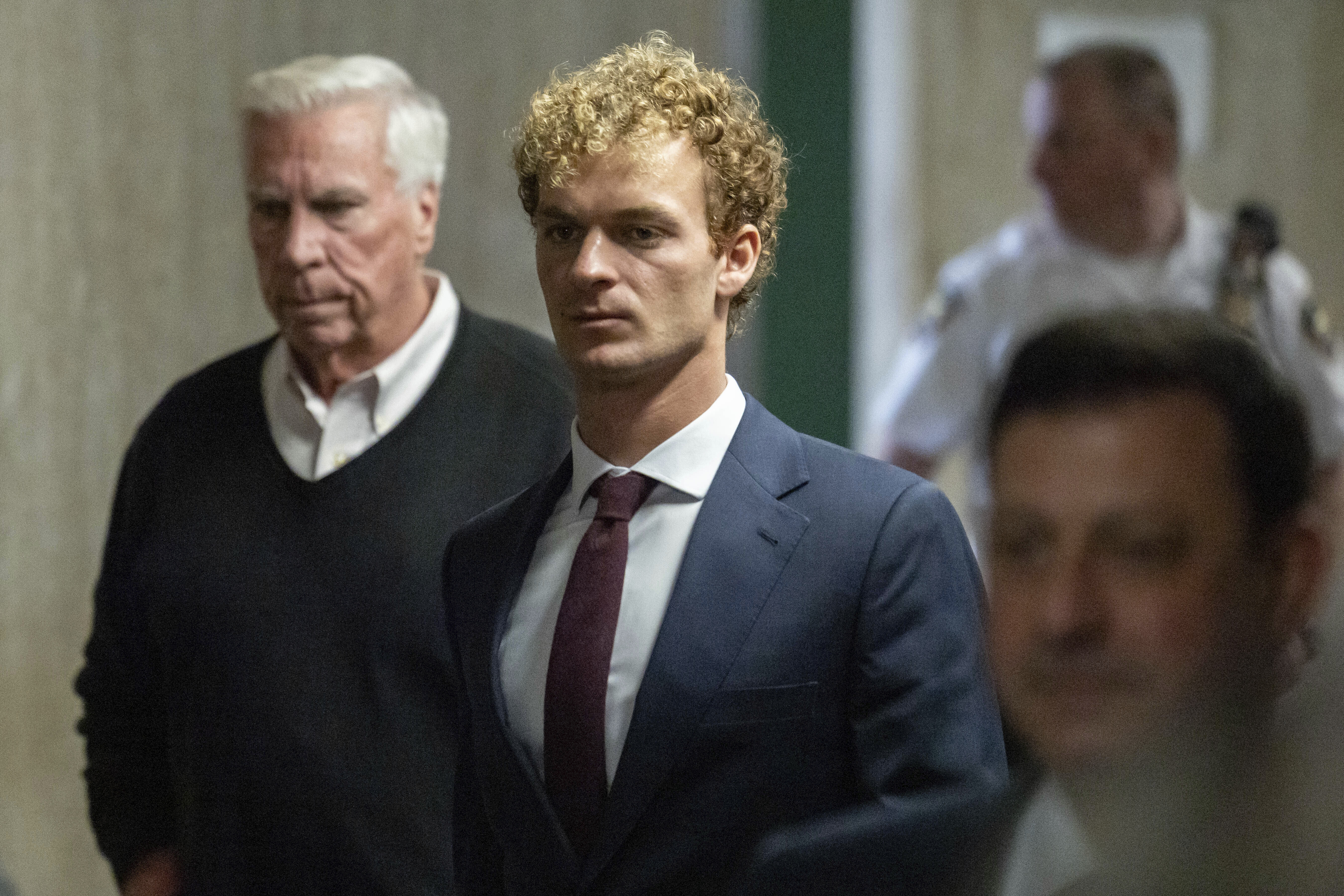 Daniel Penny arriving at a New York courtroom