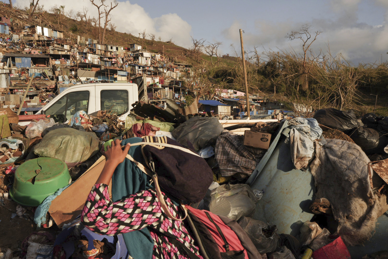 Aftermath of Cyclone Chido in Mayotte