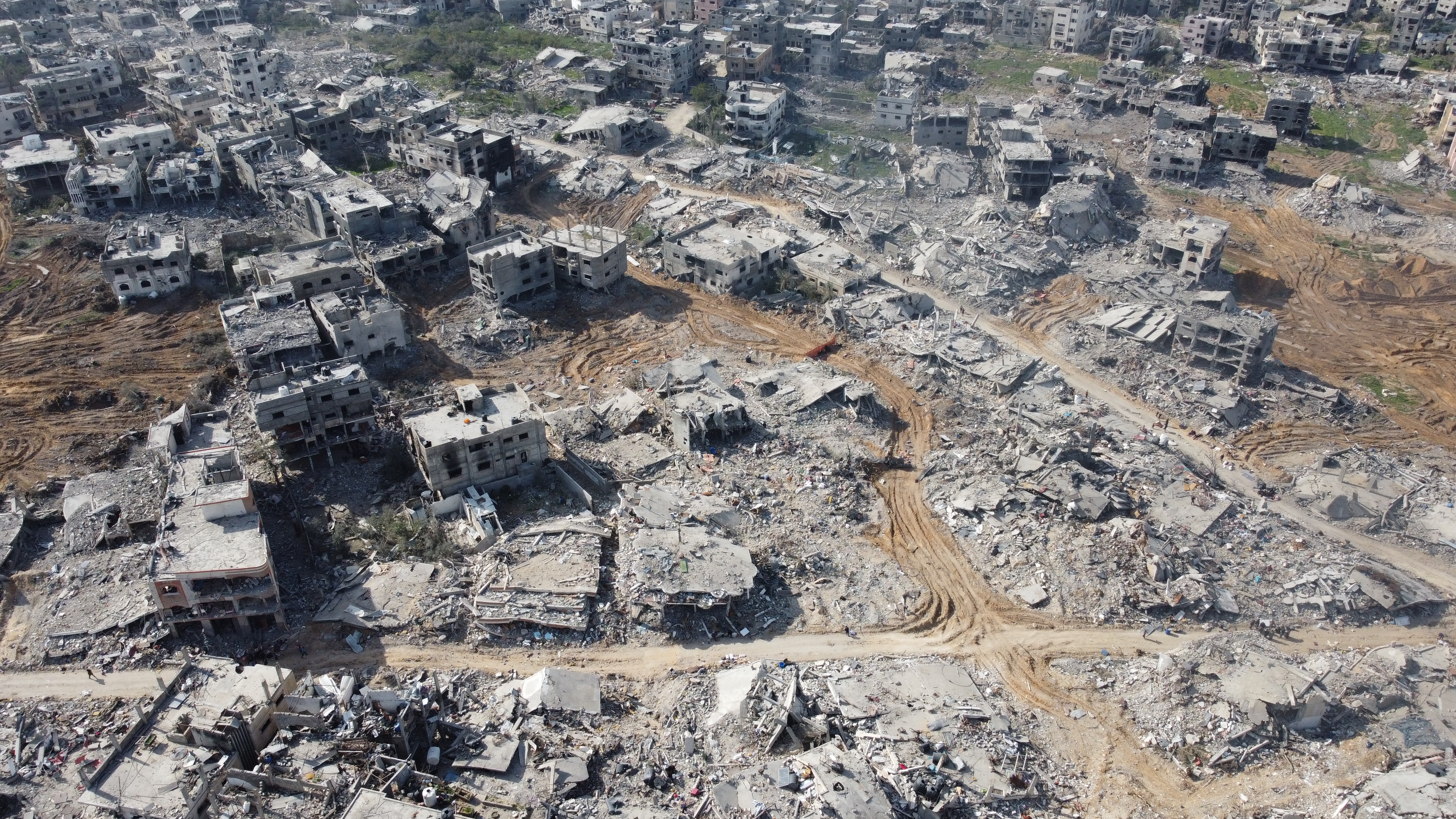The destruction inflicted by the Israeli army on Jabalia