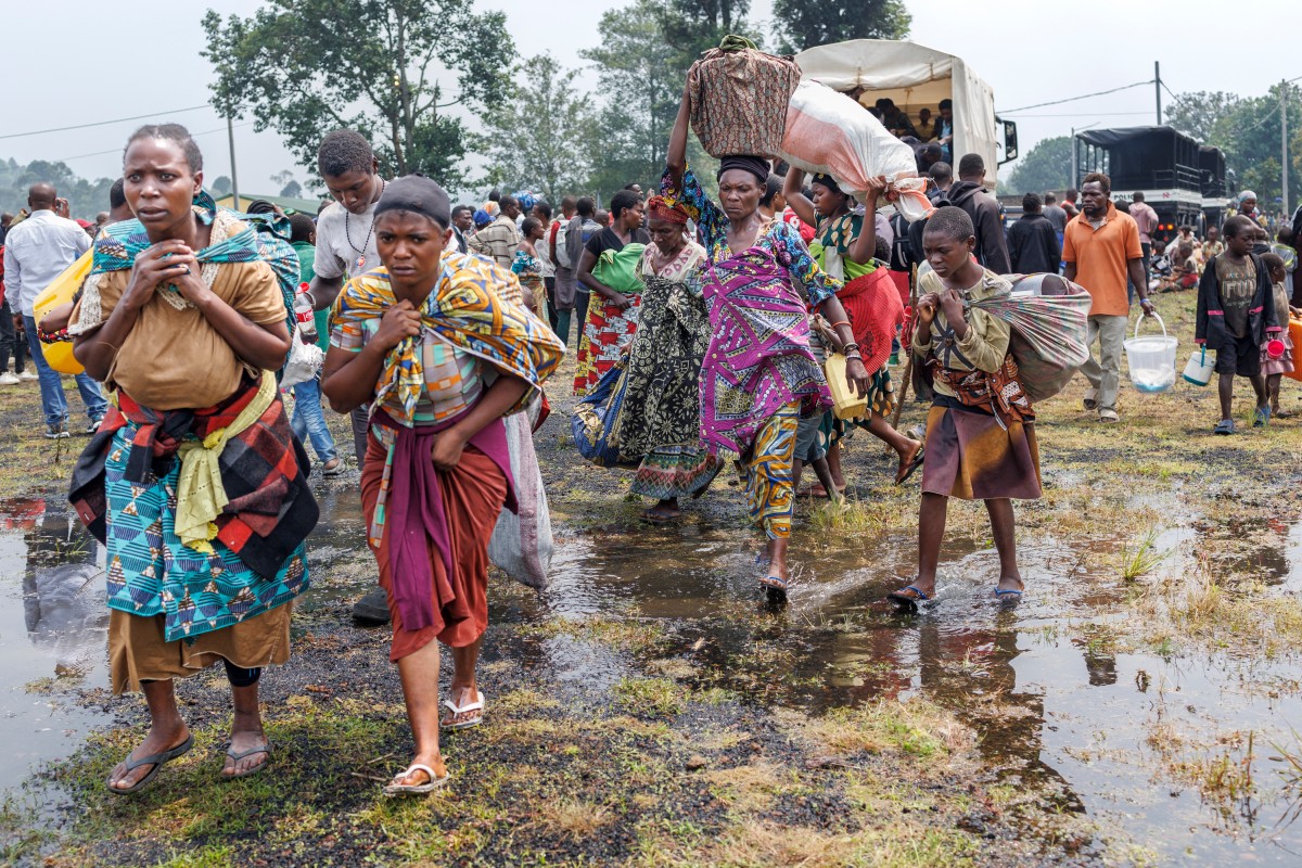 Congolese refugees fleeing ongoing clashes in eastern Democratic Republic of Congo [File: Tony Karumba/AFP]