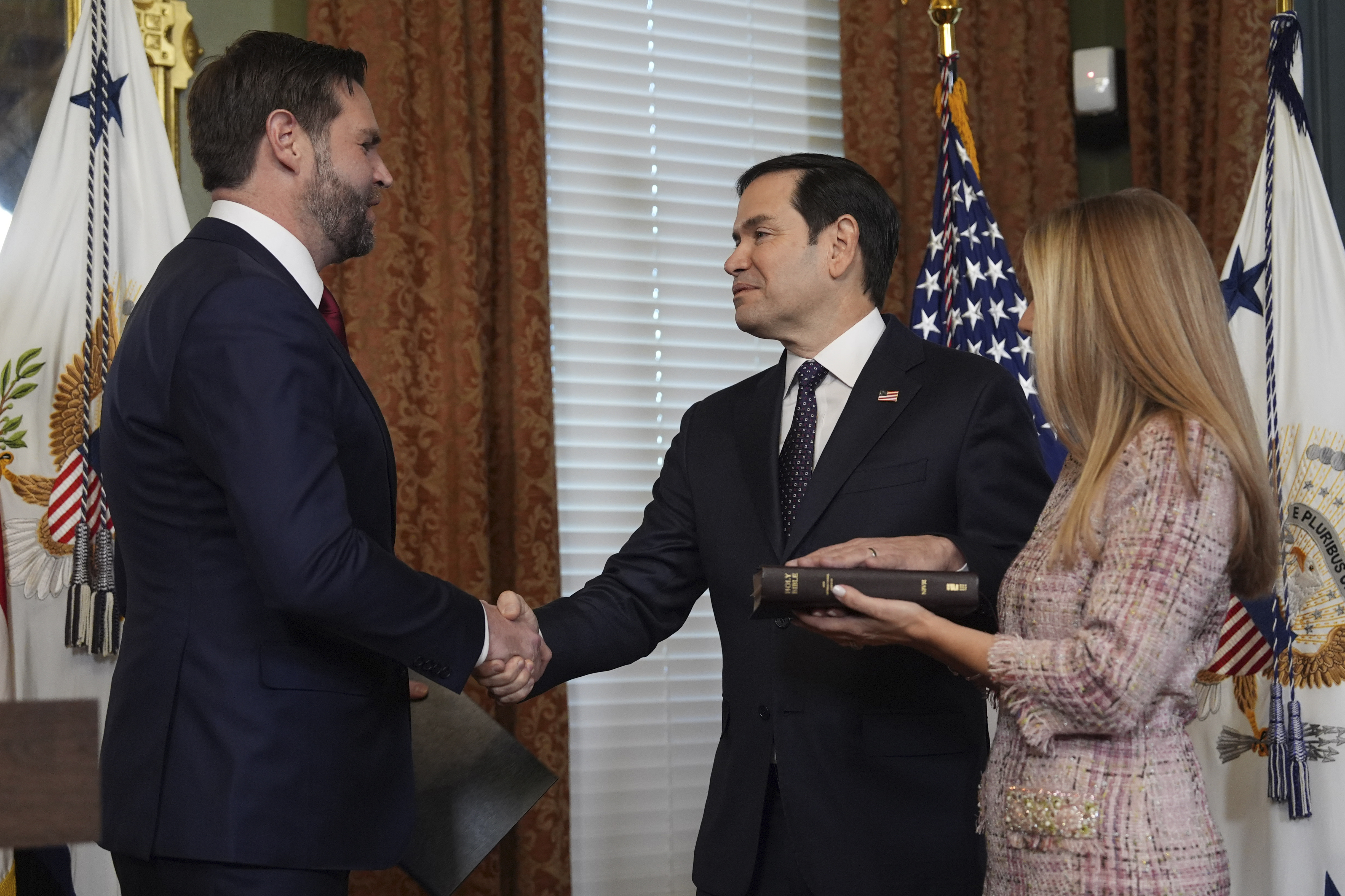 JD Vance swears in Marco Rubio as secretary of state