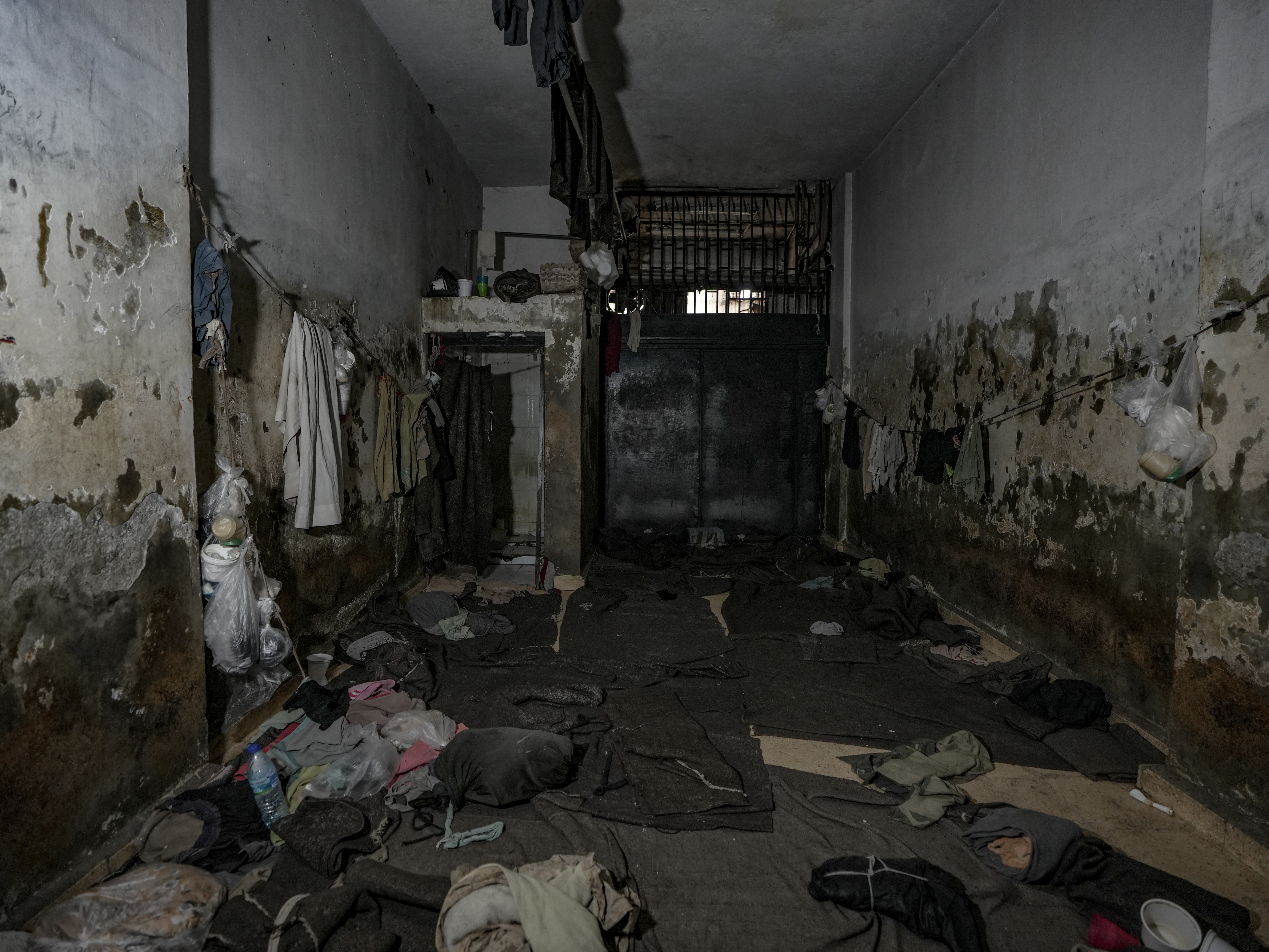 Cell No. 7 in the "Palestine Branch" prison, where more than 30 people slept in a narrow space. December 20, 2024