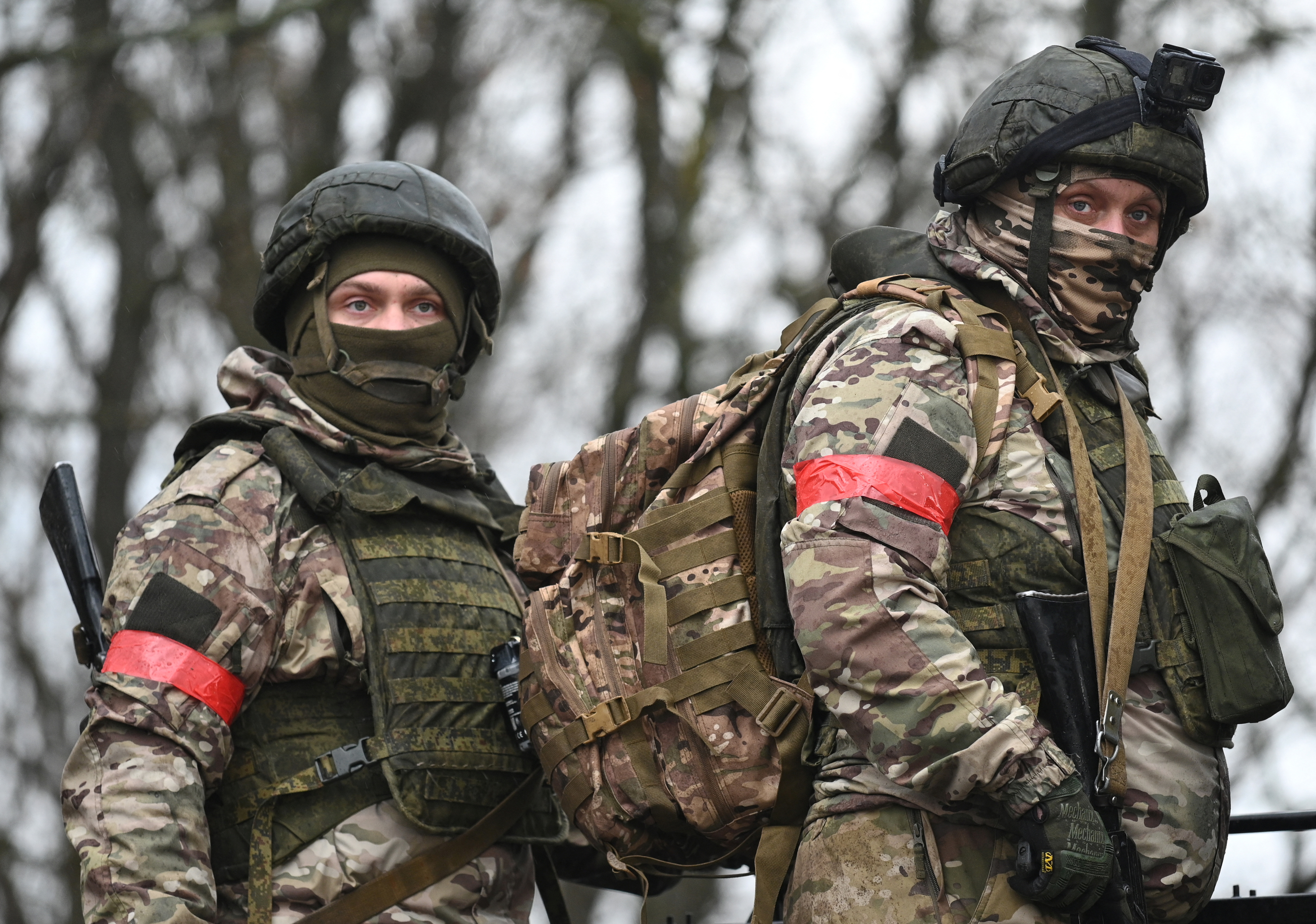 Russian service members undergo combat training at a firing range, in the course of Russia-Ukraine conflict, in Krasnodar region, Russia December 12, 2024. REUTERS/Sergey Pivovarov