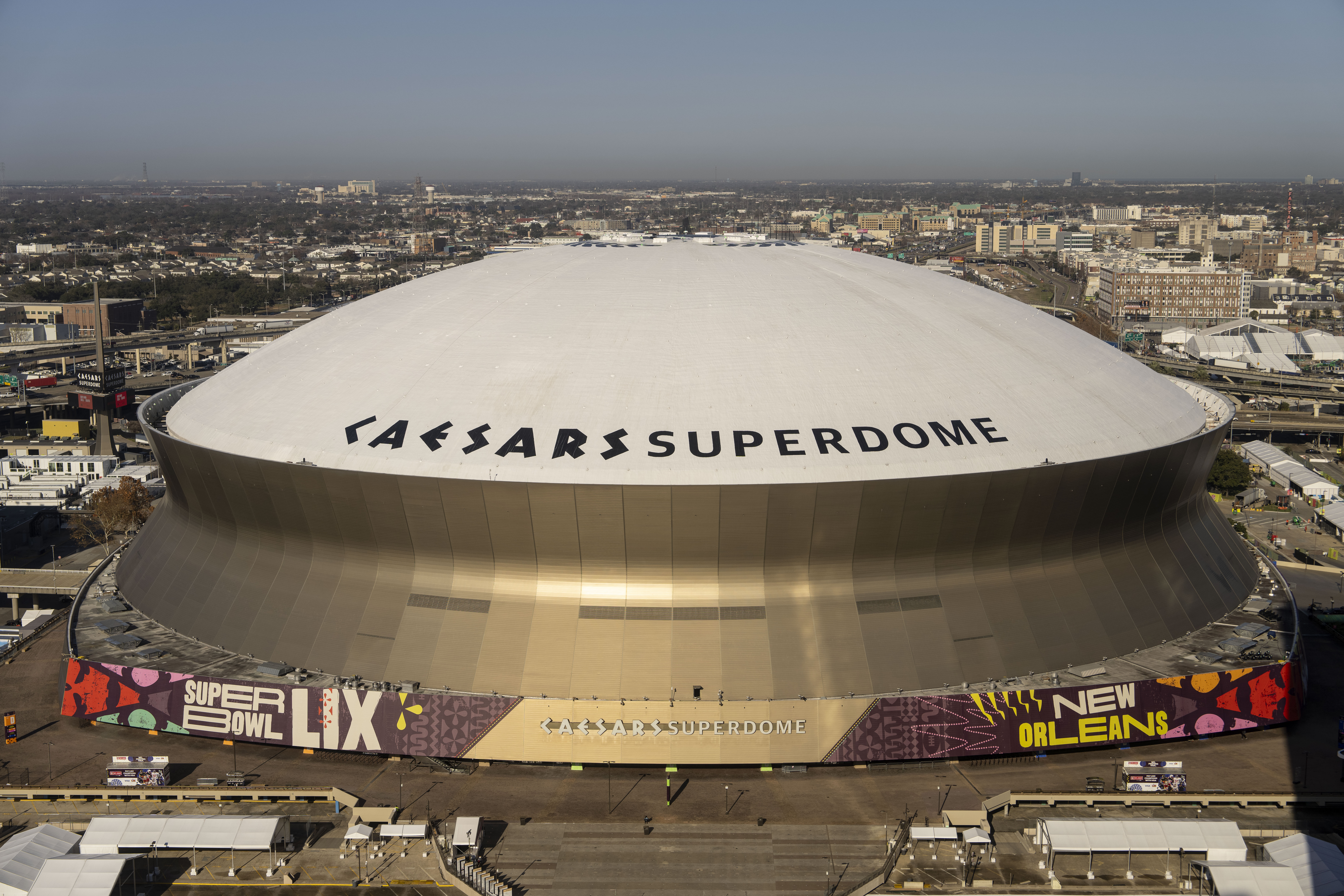 NFL stadium Caesars Superdome.