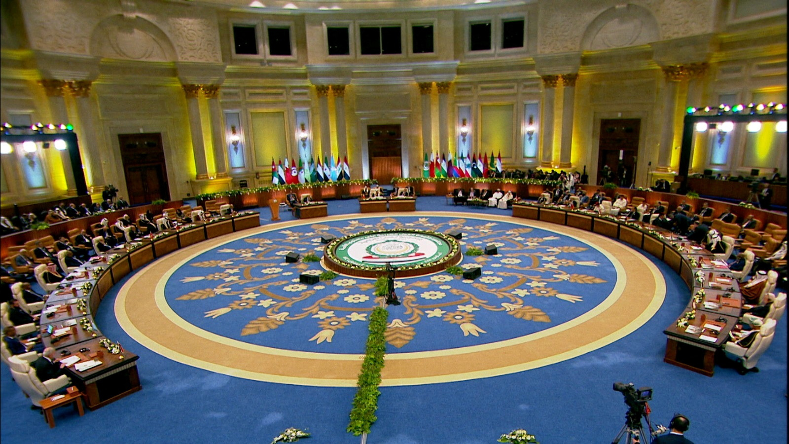 A general view of the emergency Arab summit organised by Egypt, in Cairo