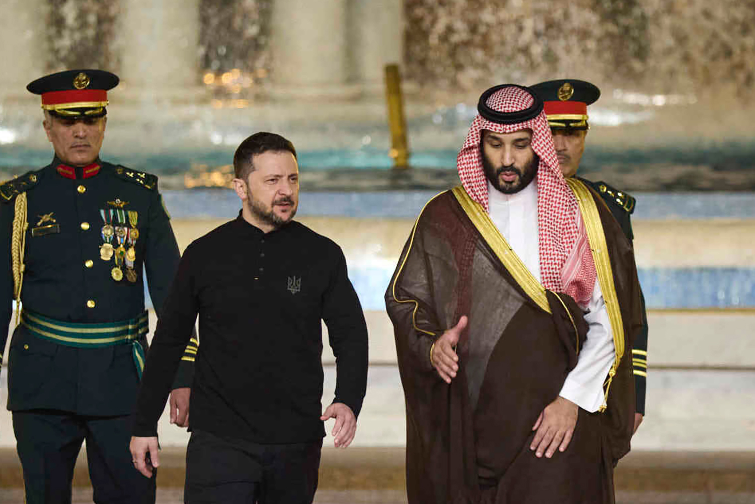 Ukrainian President Volodymyr Zelenskyy meets with Saudi's Crown Prince Mohammed bin Salman