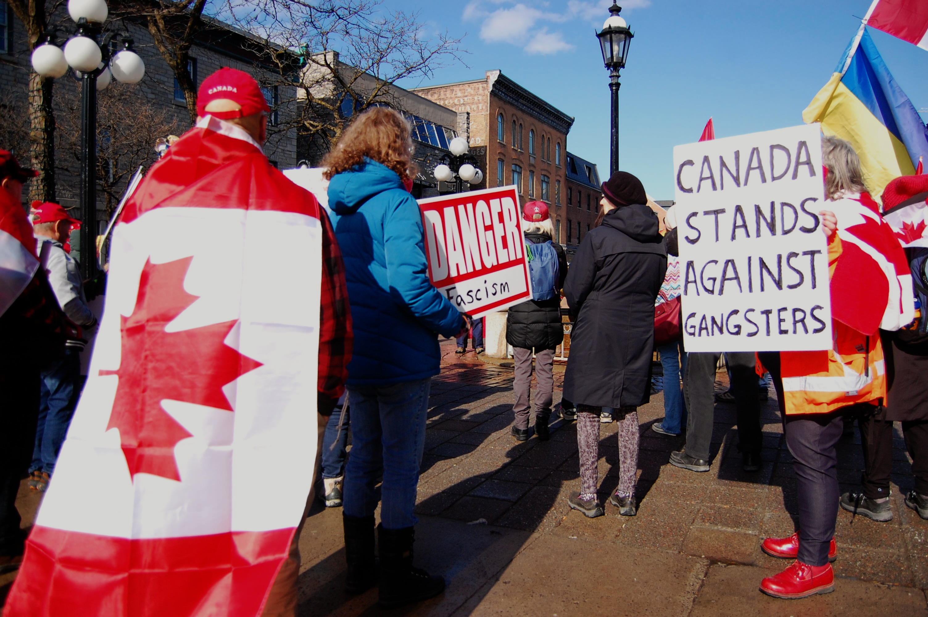 People protest in Ottawa against Trump's threats against Canada