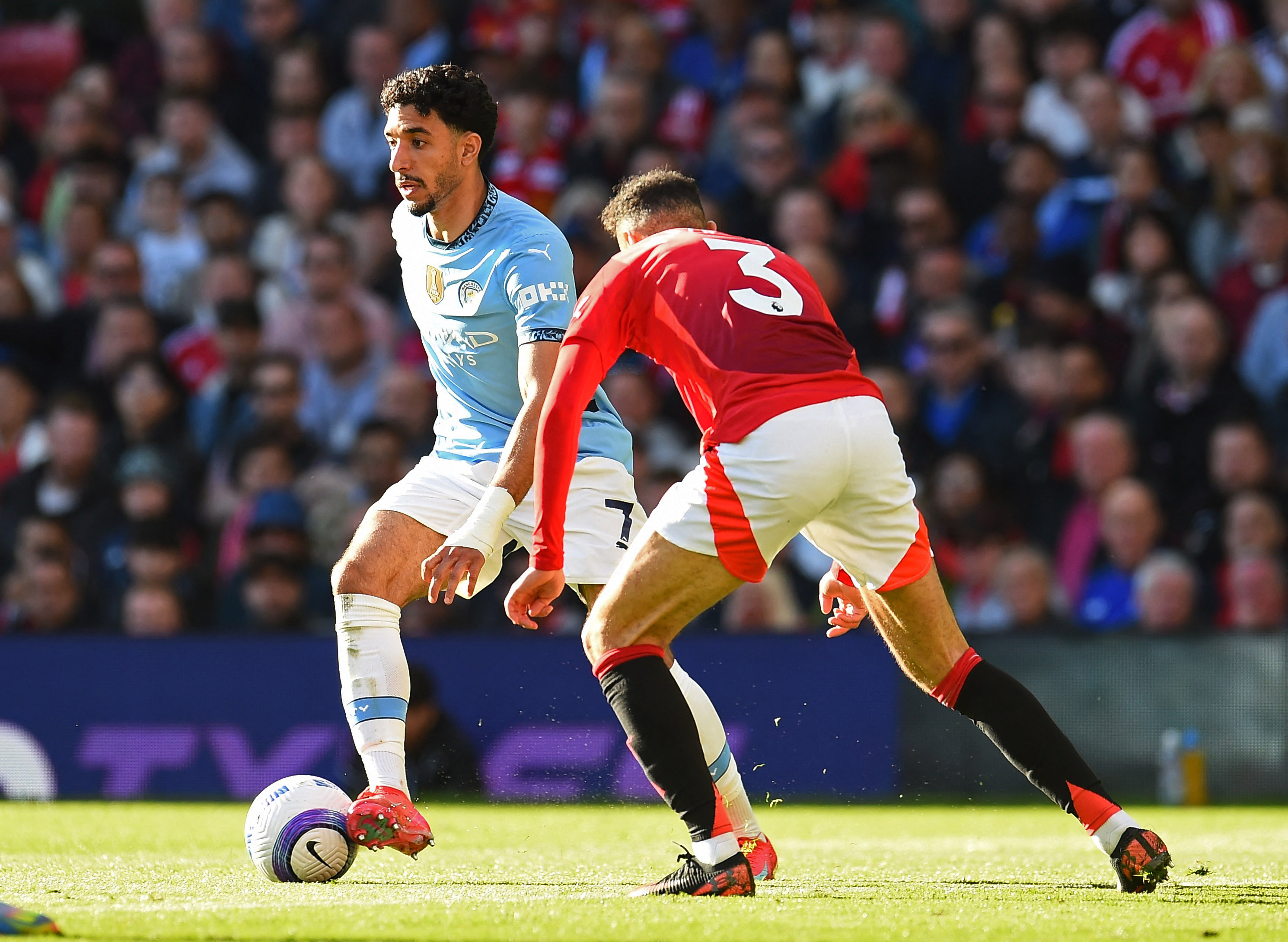 Omar Marmoush in action.