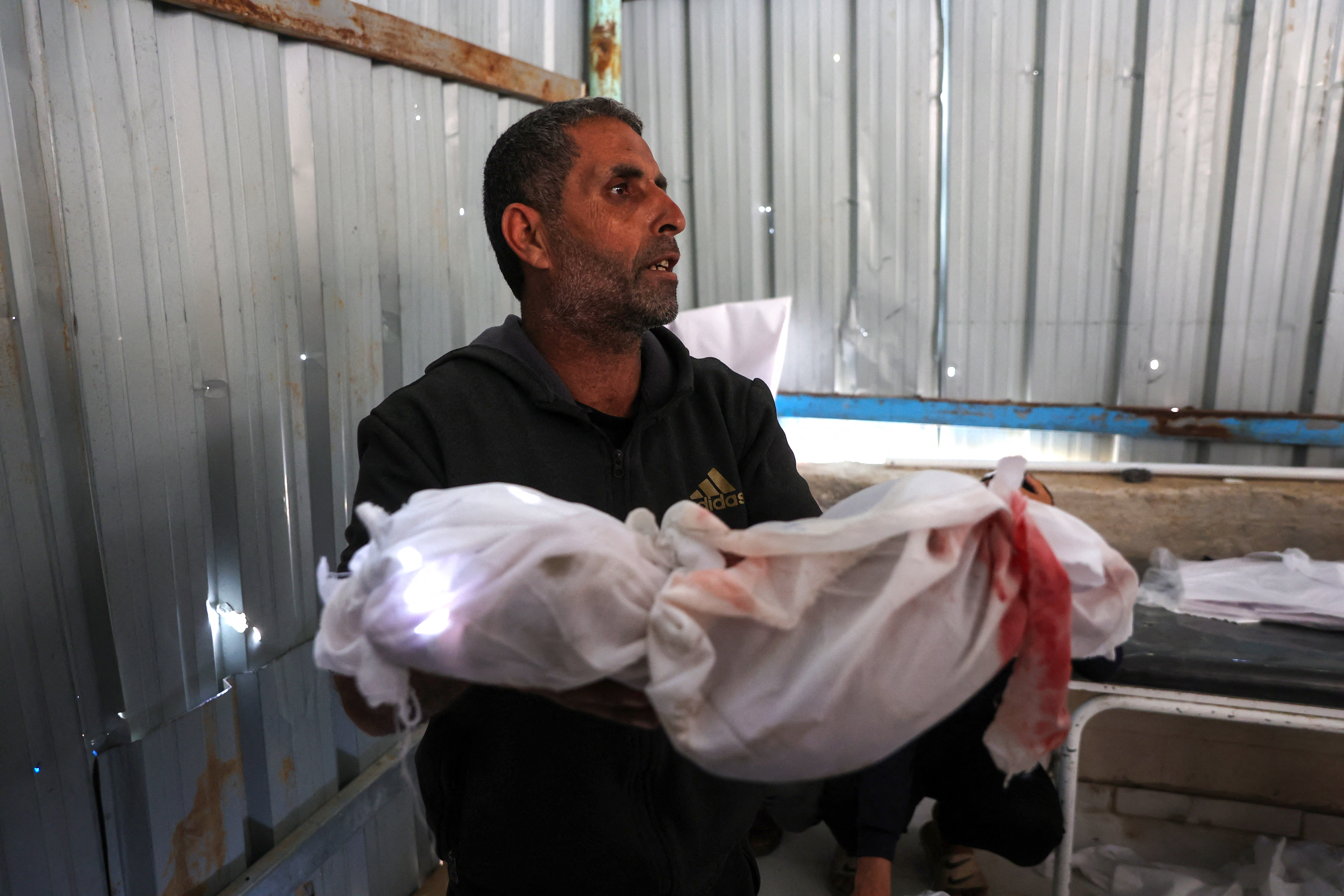 Overnight Israeli attacks hit tent shelters, homes in southern Gaza