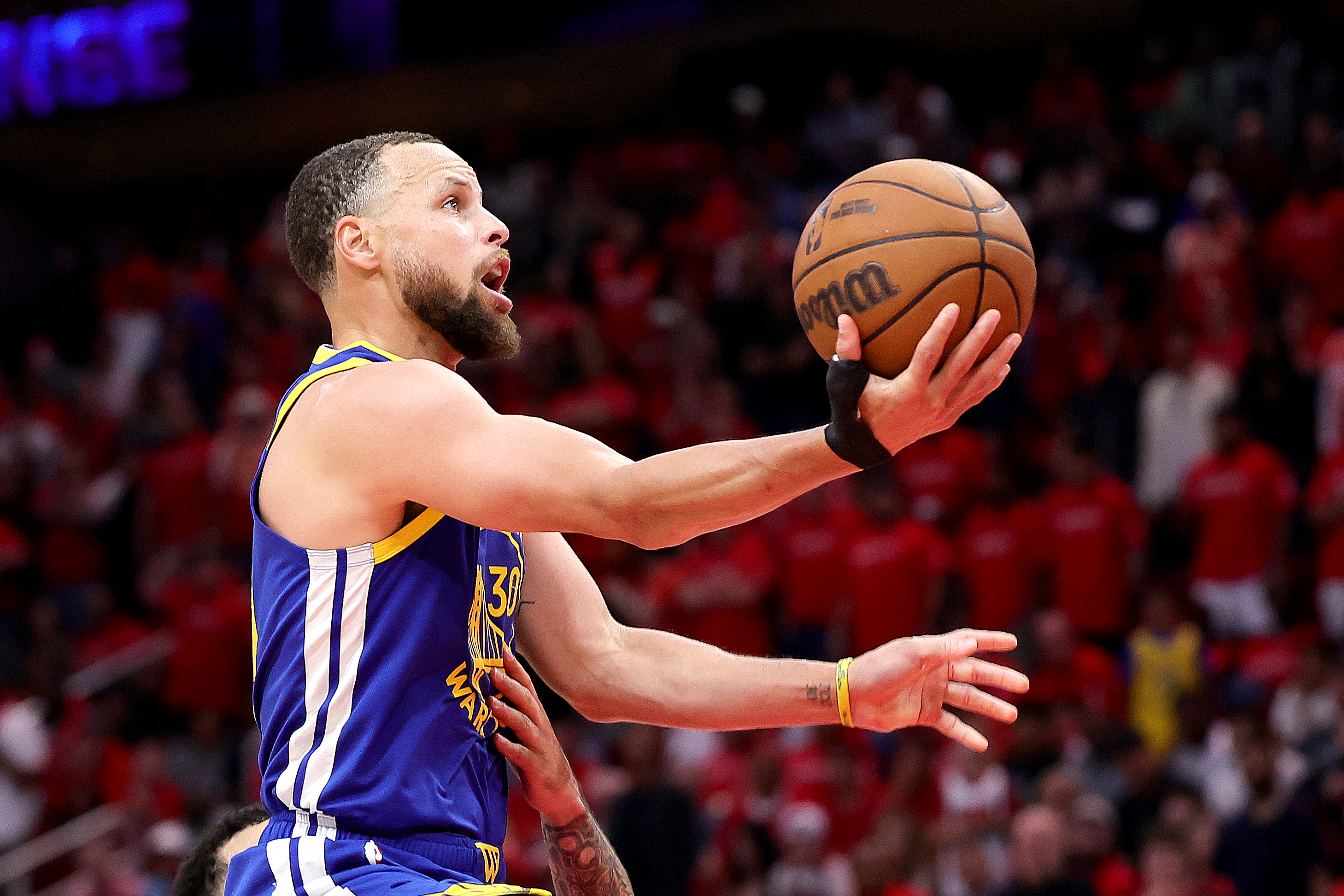 Stephen Curry in action.