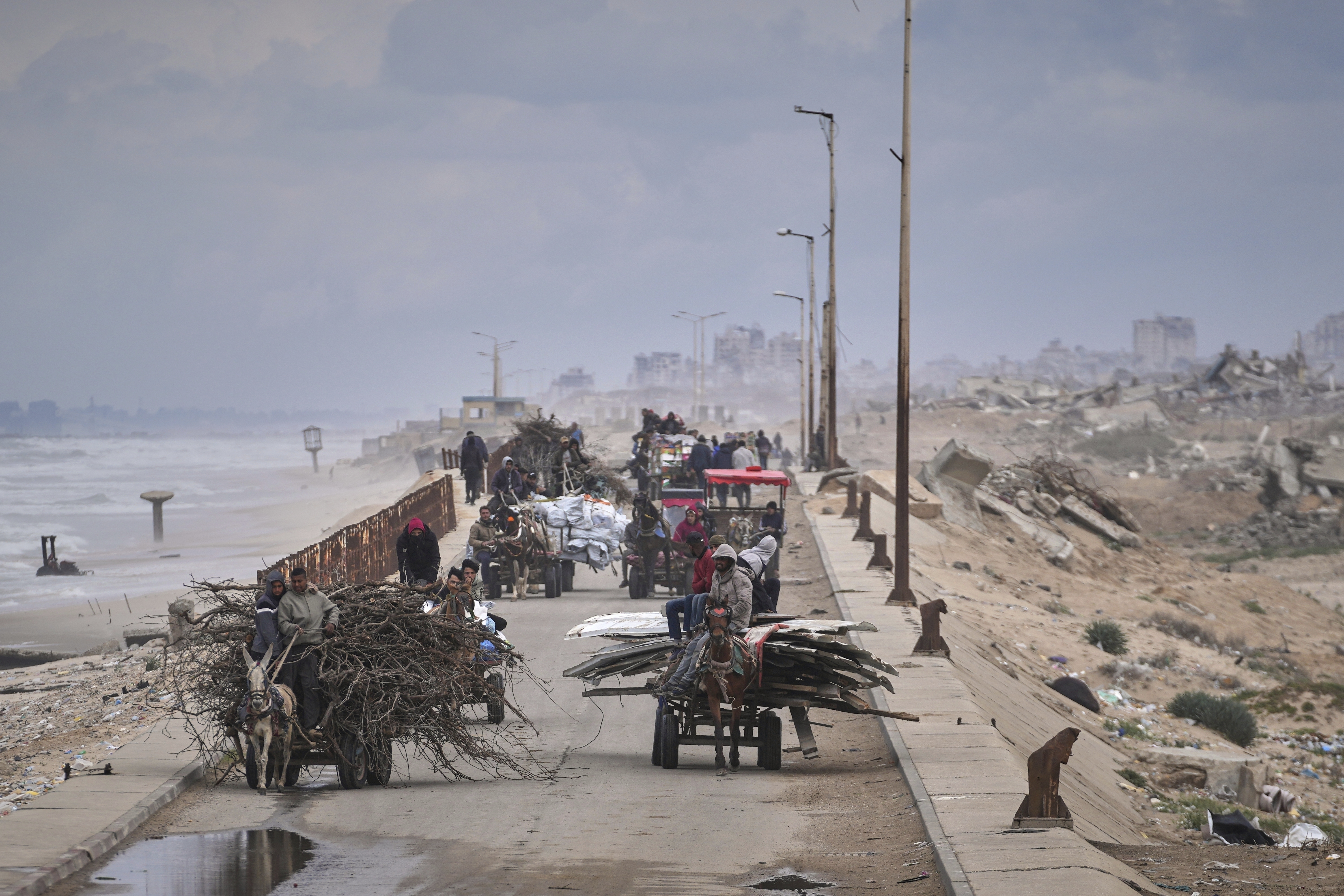 Families flee with few belongings as Gaza's shelters overflow, leaving many without tents or essential supplies.