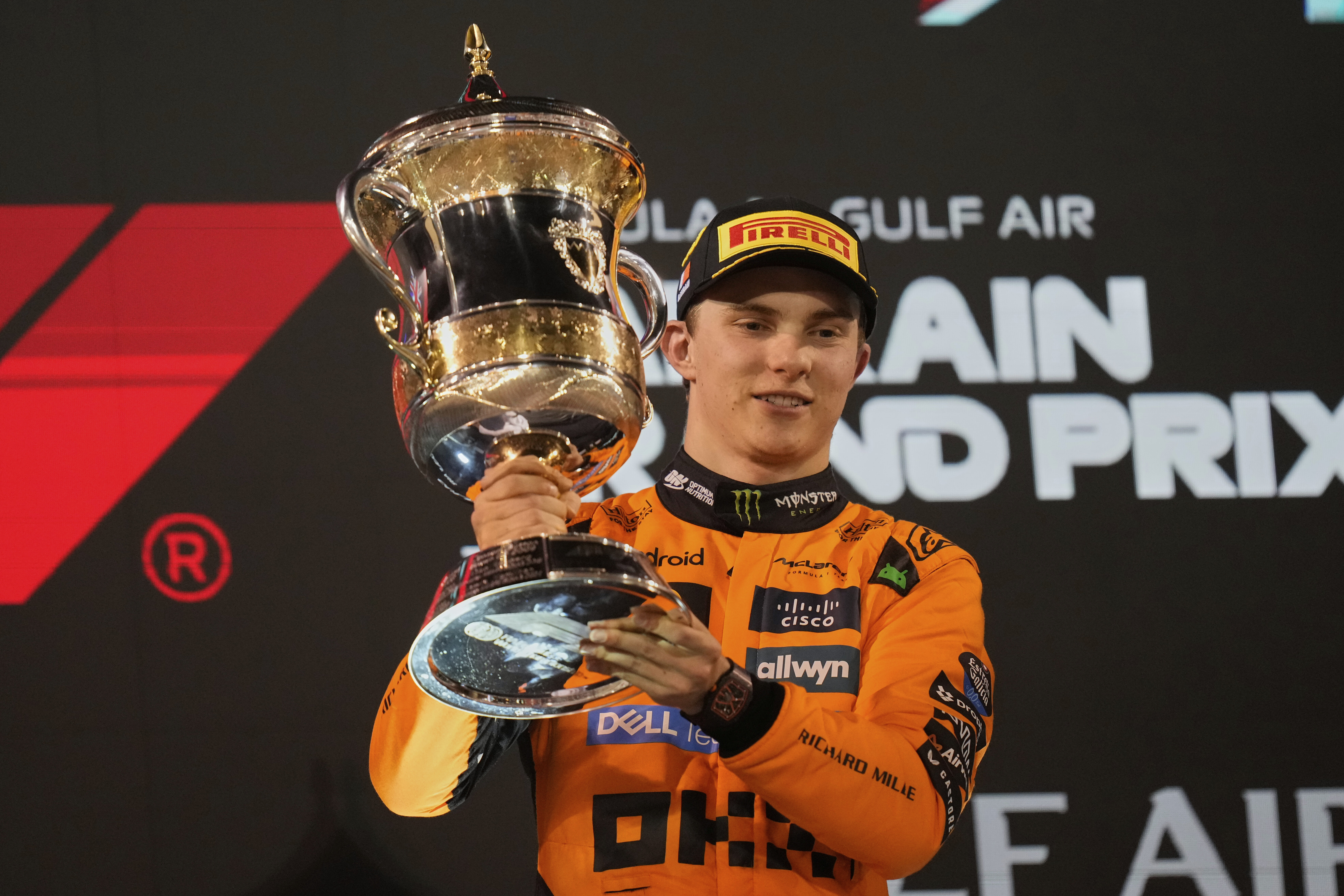 Oscar Piastri reacts.