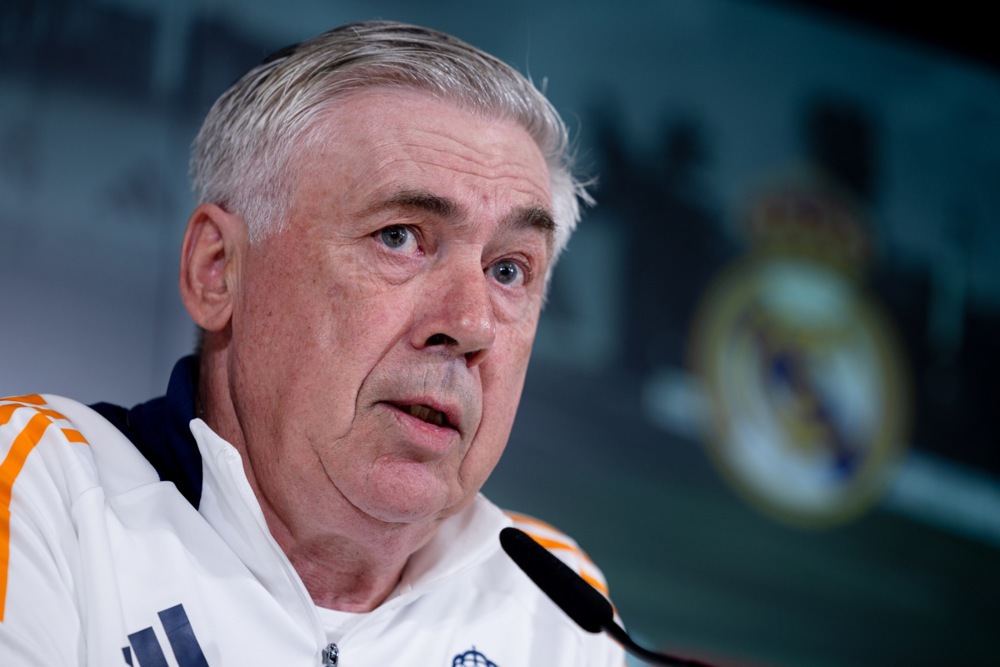 Real Madrid's head coach Carlo Ancelotti