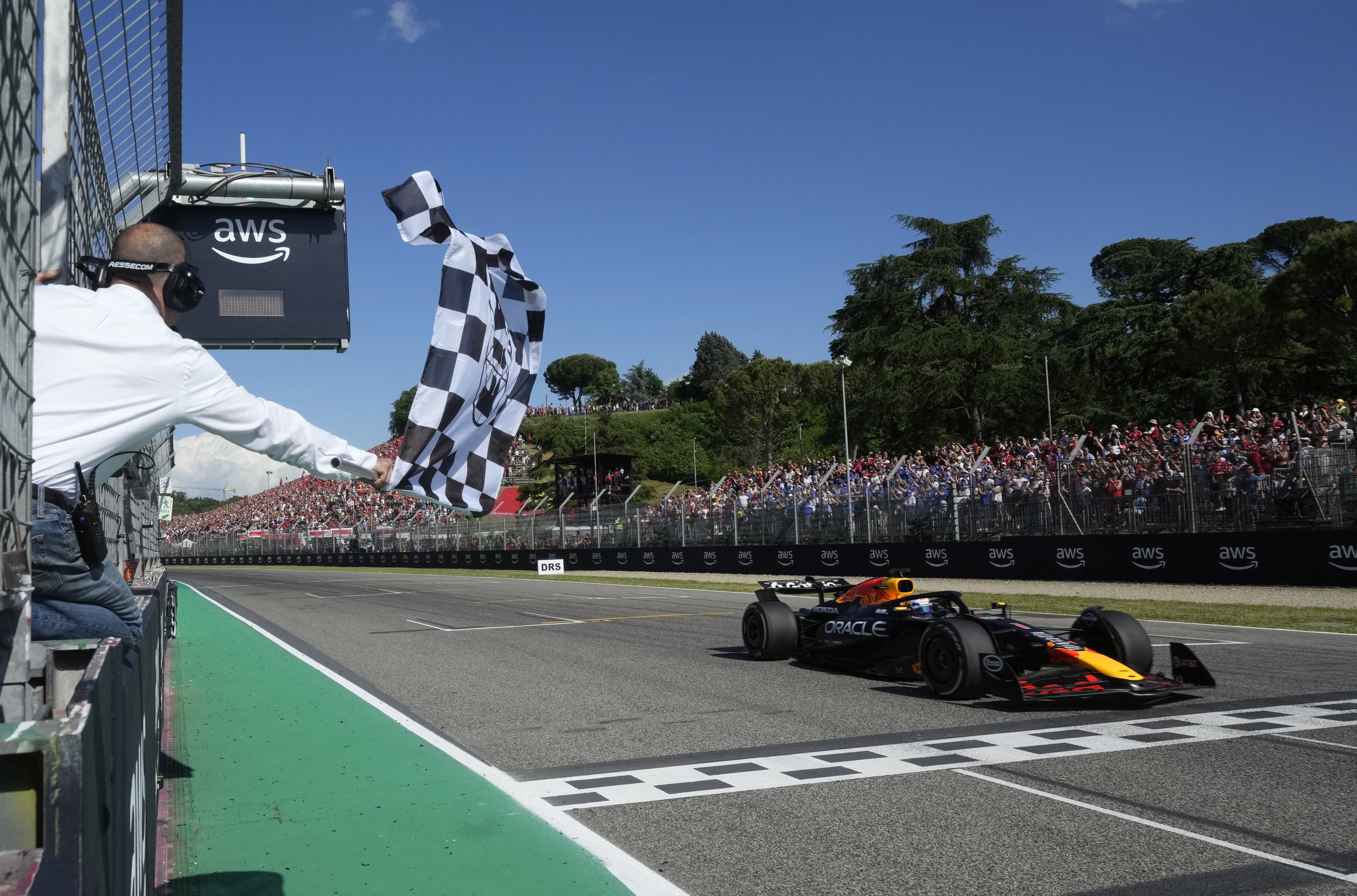 Max Verstappen in action.